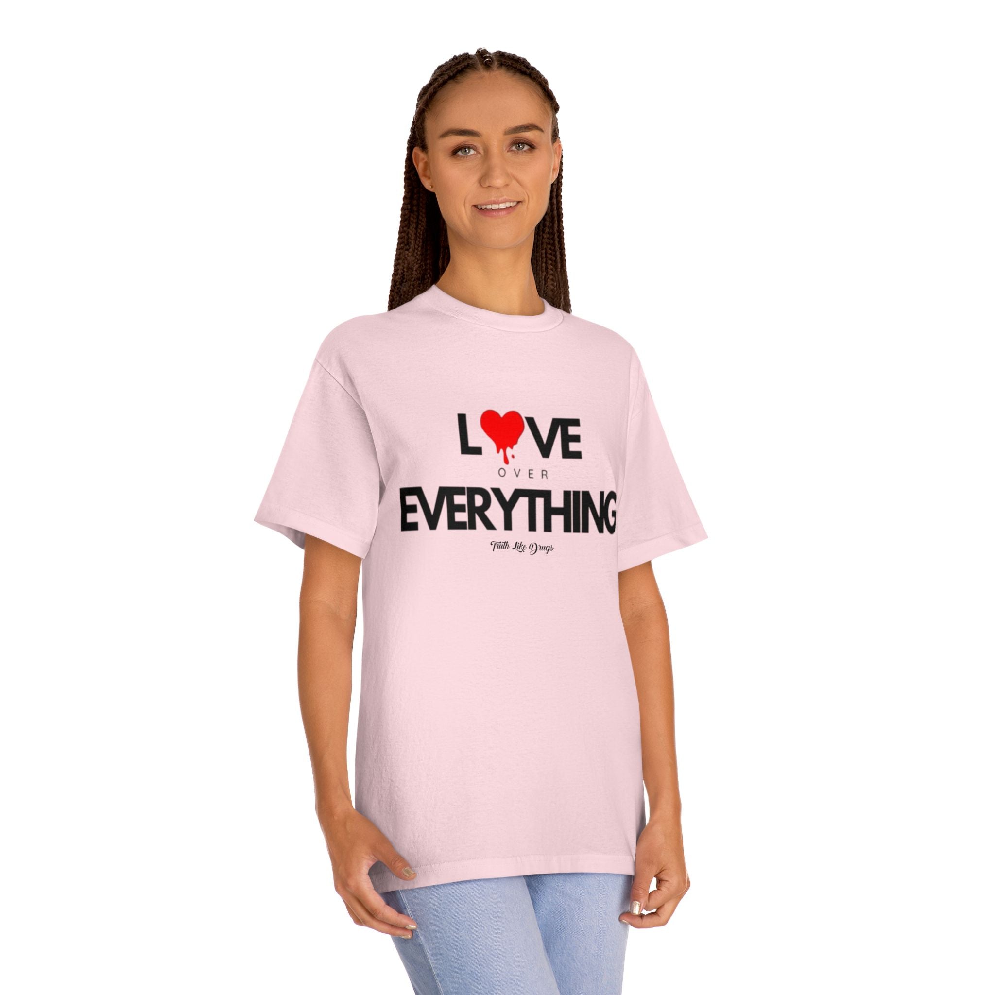Love Over Everything Unisex Classic Tee - Ideal for Everyday Wear and Special Occasions