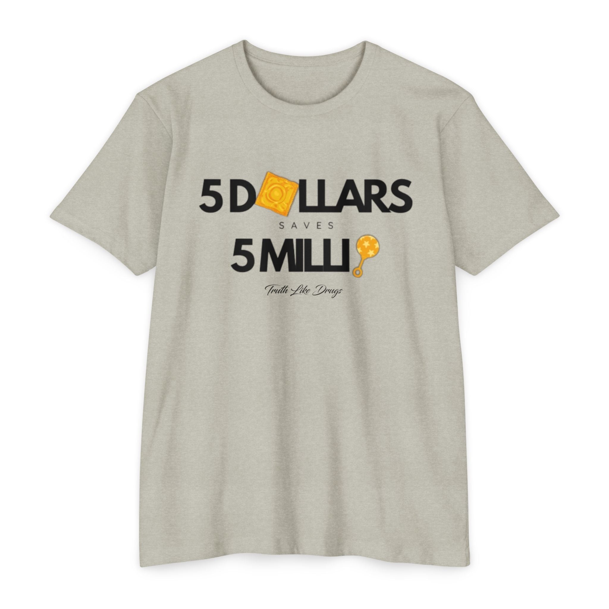 5 Dollars Saves 5 Milli' Men's Jersey T-Shirt