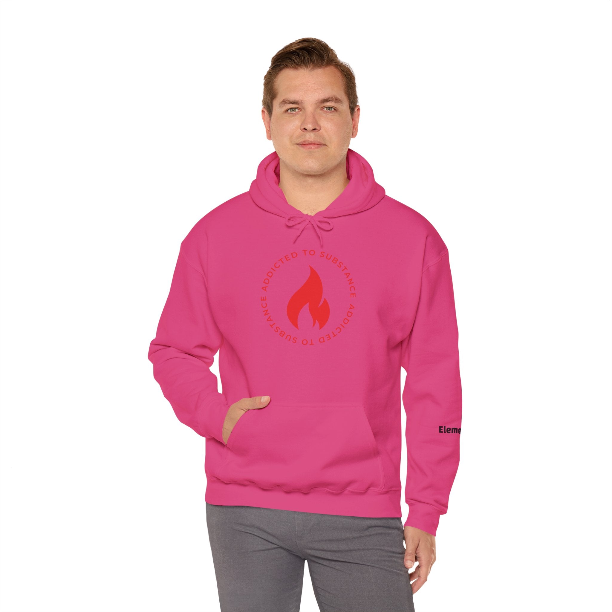 Men's Addicted To Substance Elements 2 Hoodie (Fire) | Heavy Blend™ Hooded Sweatshirt