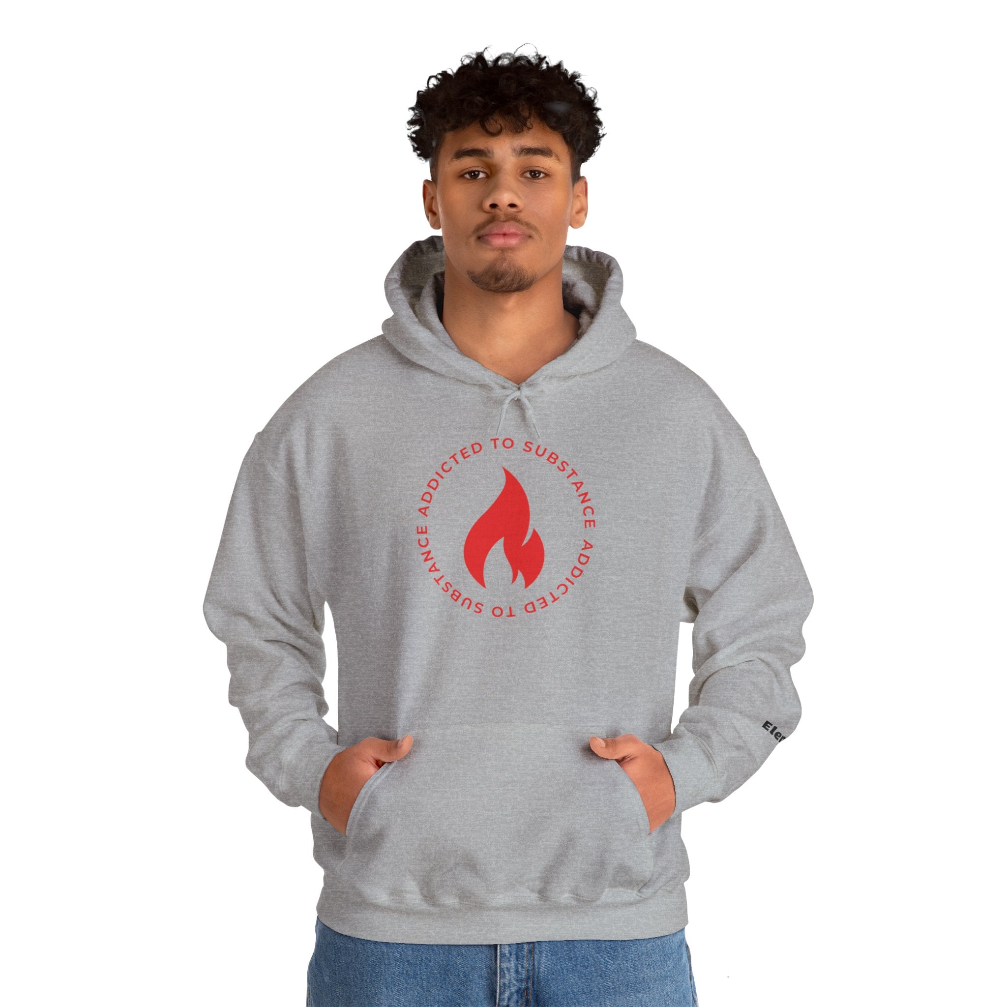 Men's Addicted To Substance Elements 2 Hoodie (Fire) | Heavy Blend™ Hooded Sweatshirt