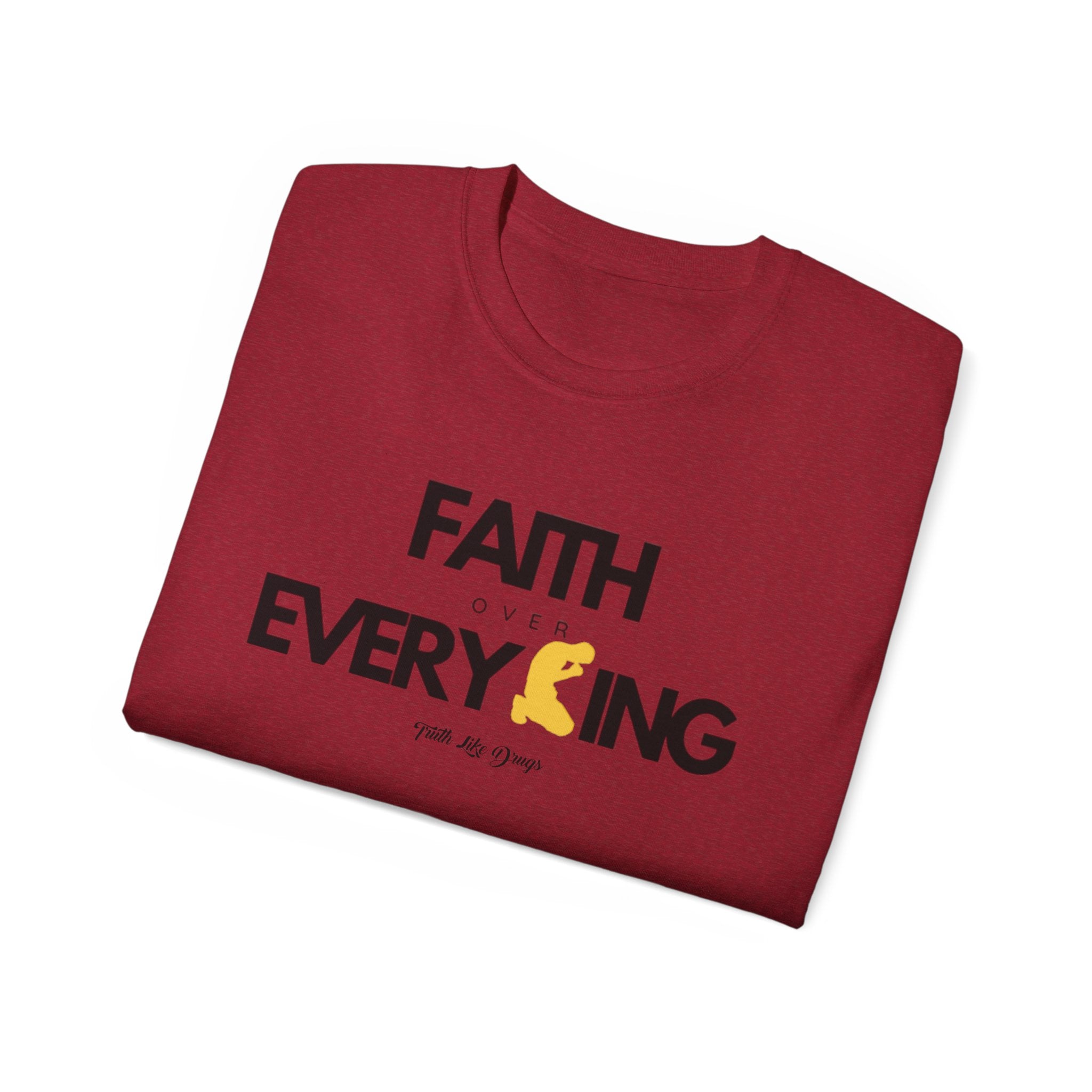 Faith Over Everything Unisex Ultra Cotton Tee | Inspirational Graphic T-Shirt