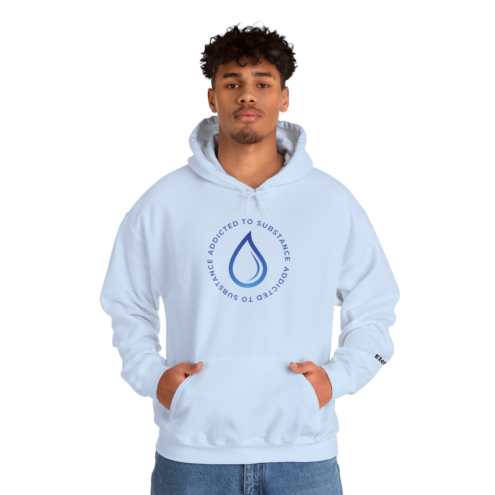 Men's Addicted To Substance Elements 2 Hoodie (Water) | Heavy Blend™ Hooded Sweatshirt