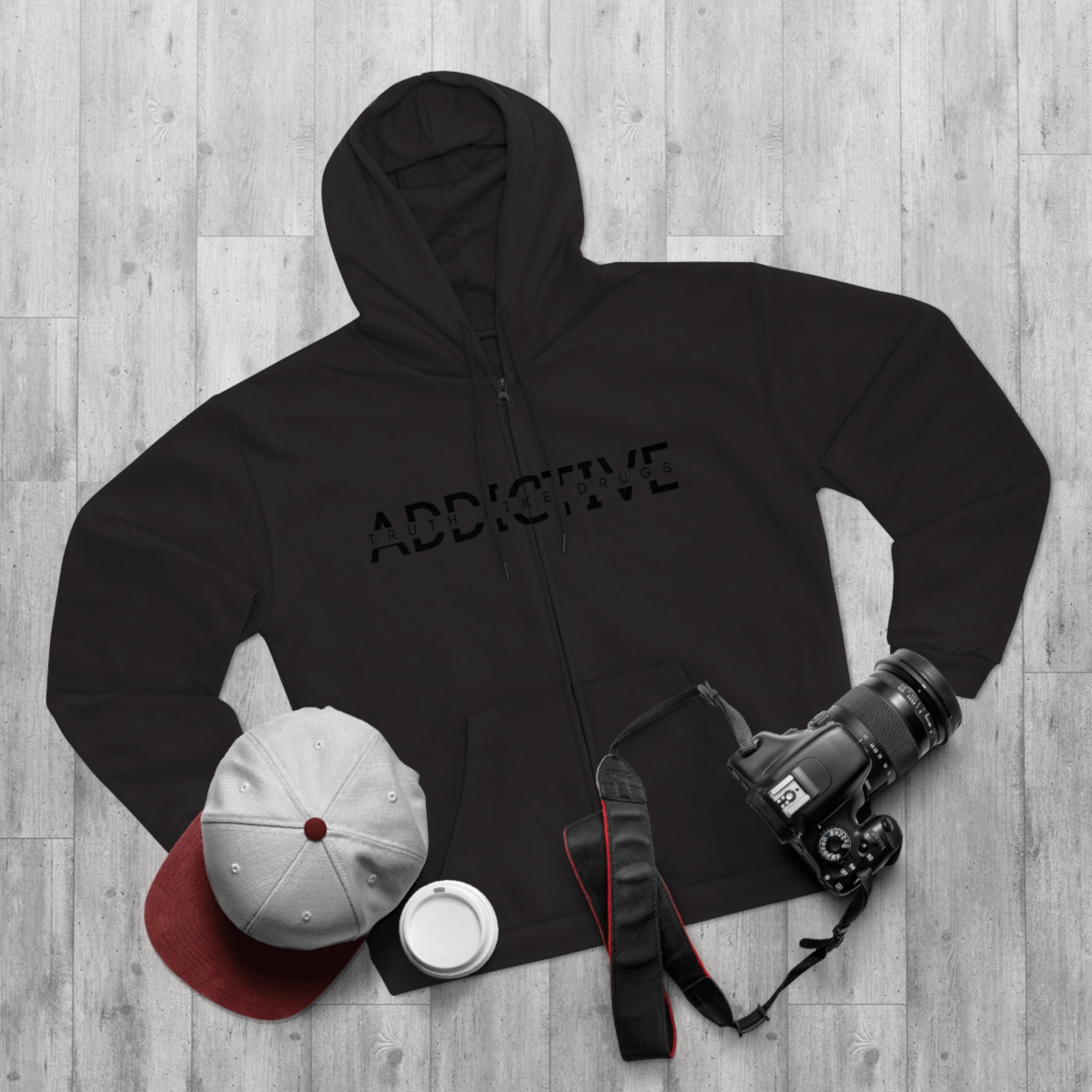 Addictive|Unisex Hoodie Zip Sweatshirt