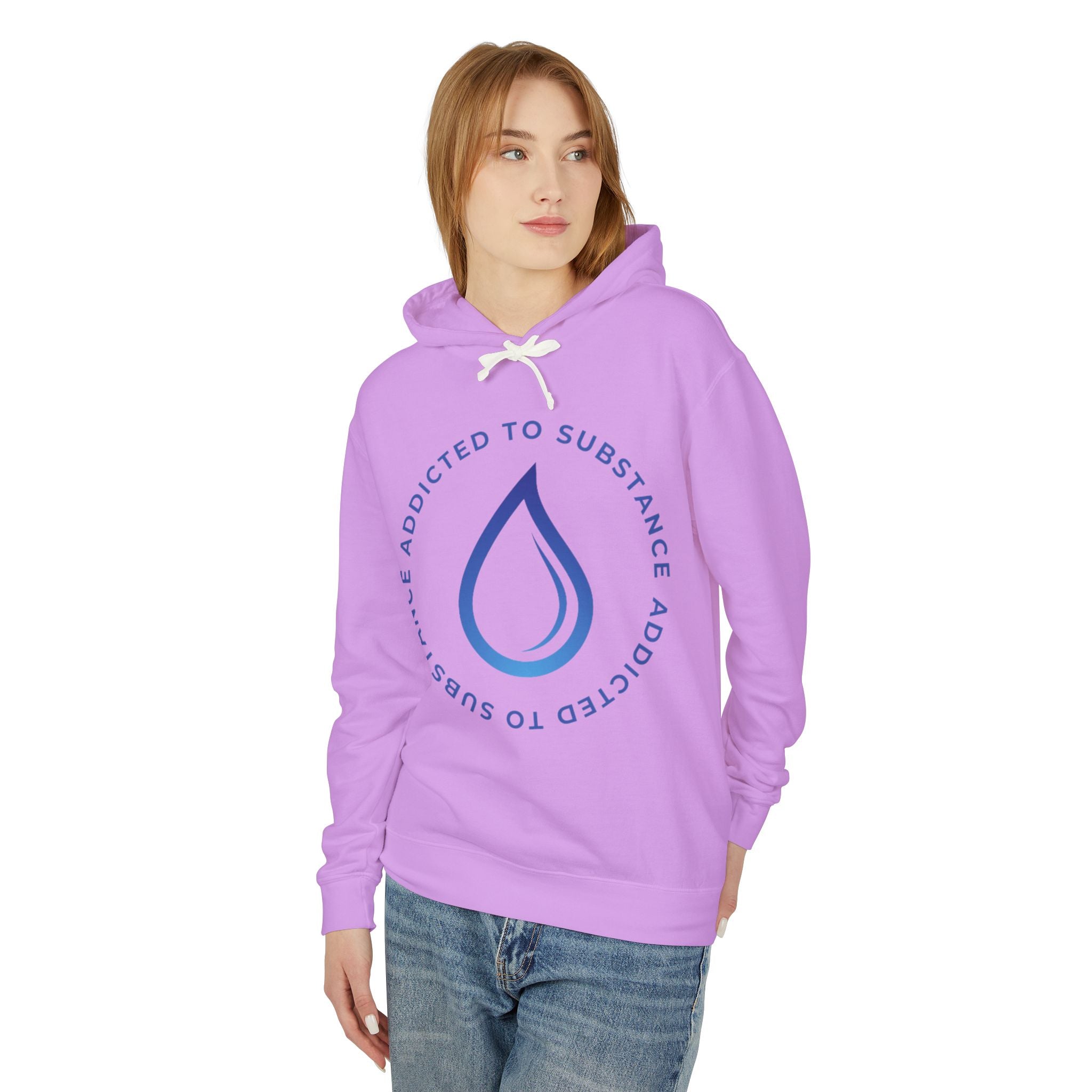 Women's Addicted to Substance Elements Hoodie - Water | Lightweight Hooded Sweatshirt