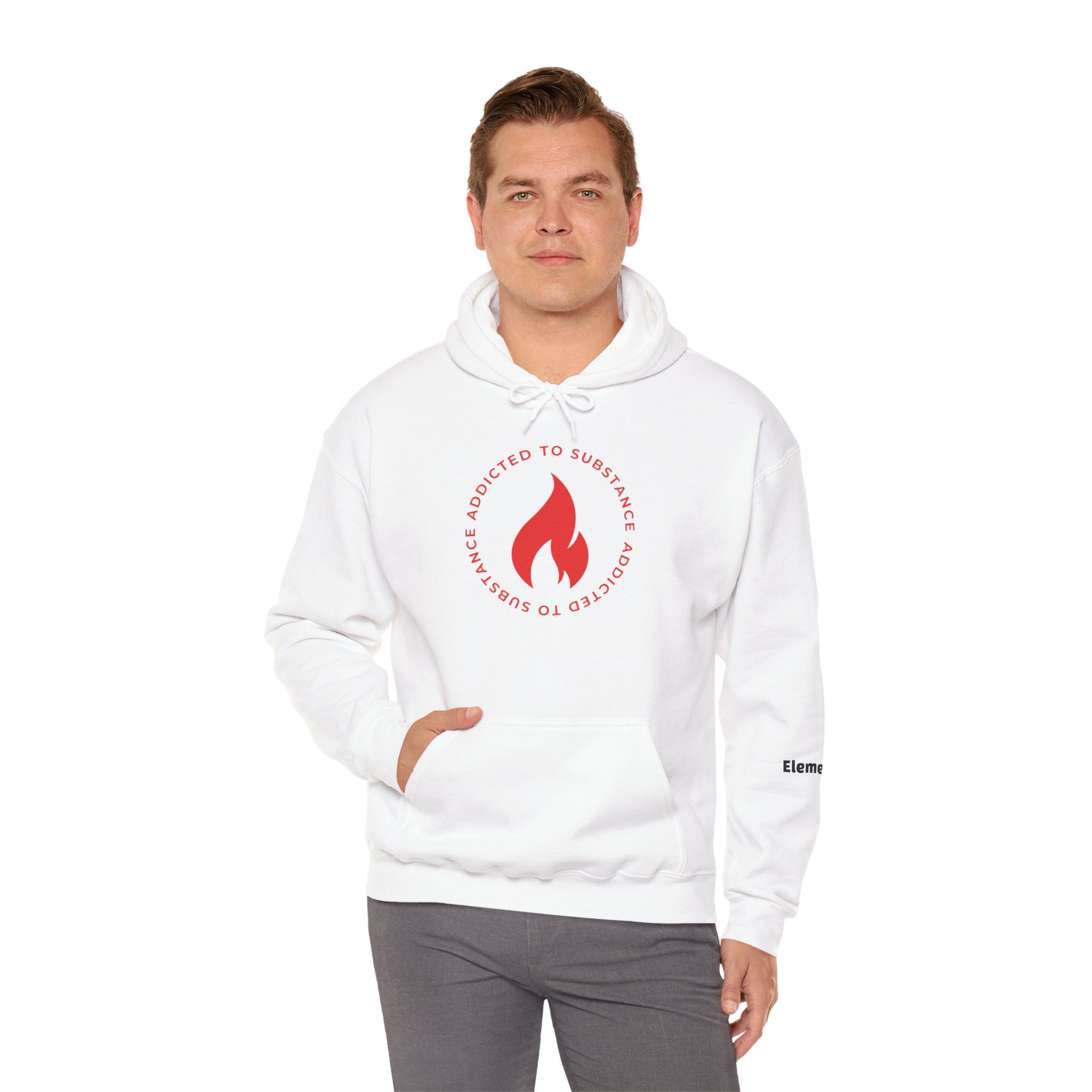 Men's Addicted To Substance Elements 2 Hoodie (Fire) | Heavy Blend™ Hooded Sweatshirt