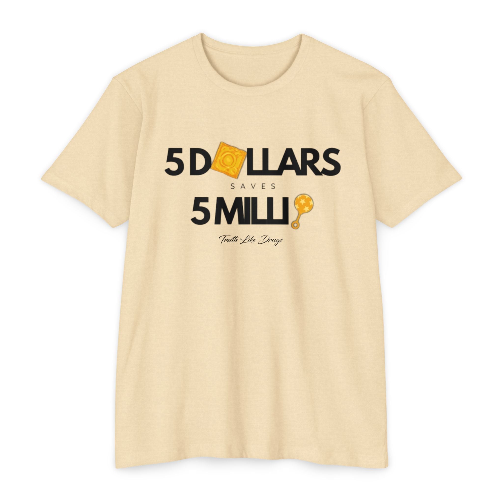 5 Dollars Saves 5 Milli' Men's Jersey T-Shirt