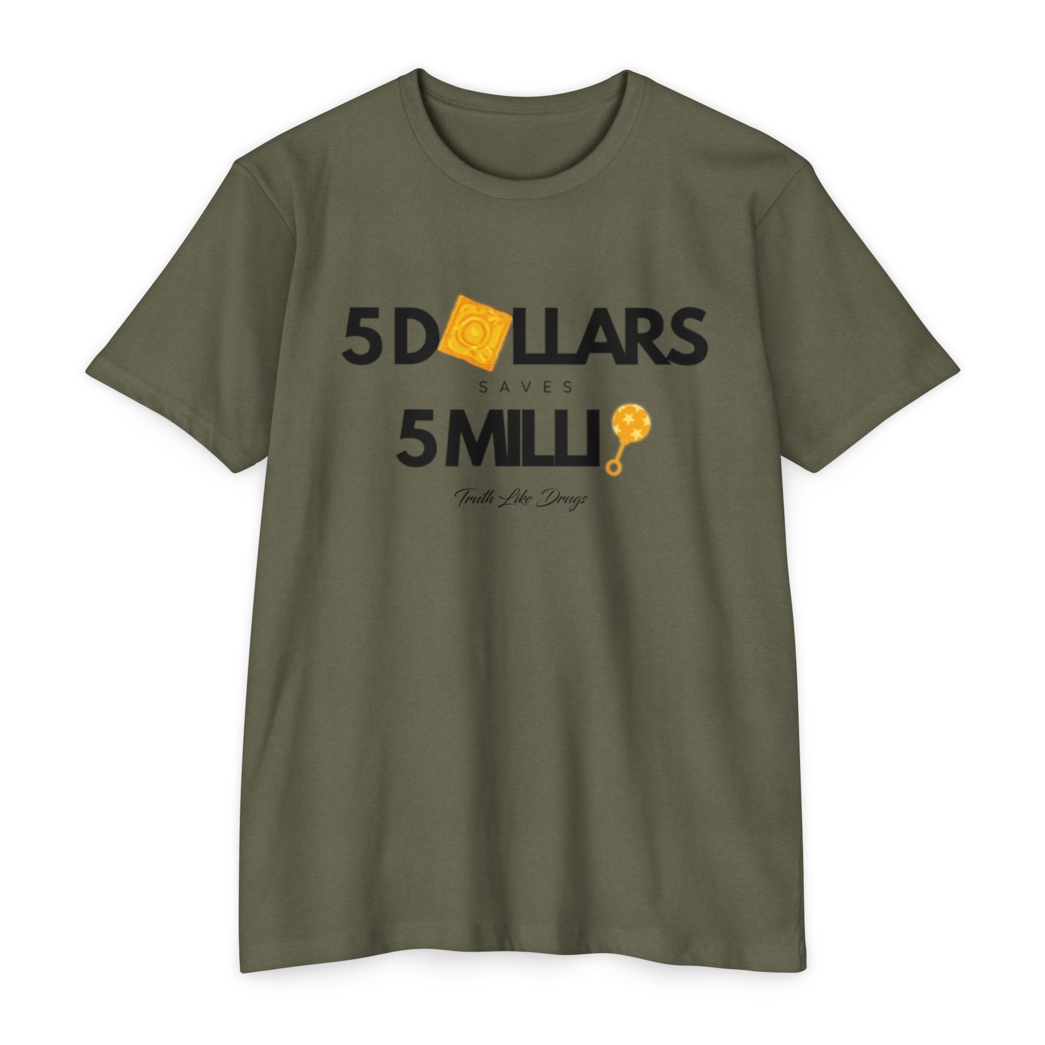 5 Dollars Saves 5 Milli' Men's Jersey T-Shirt