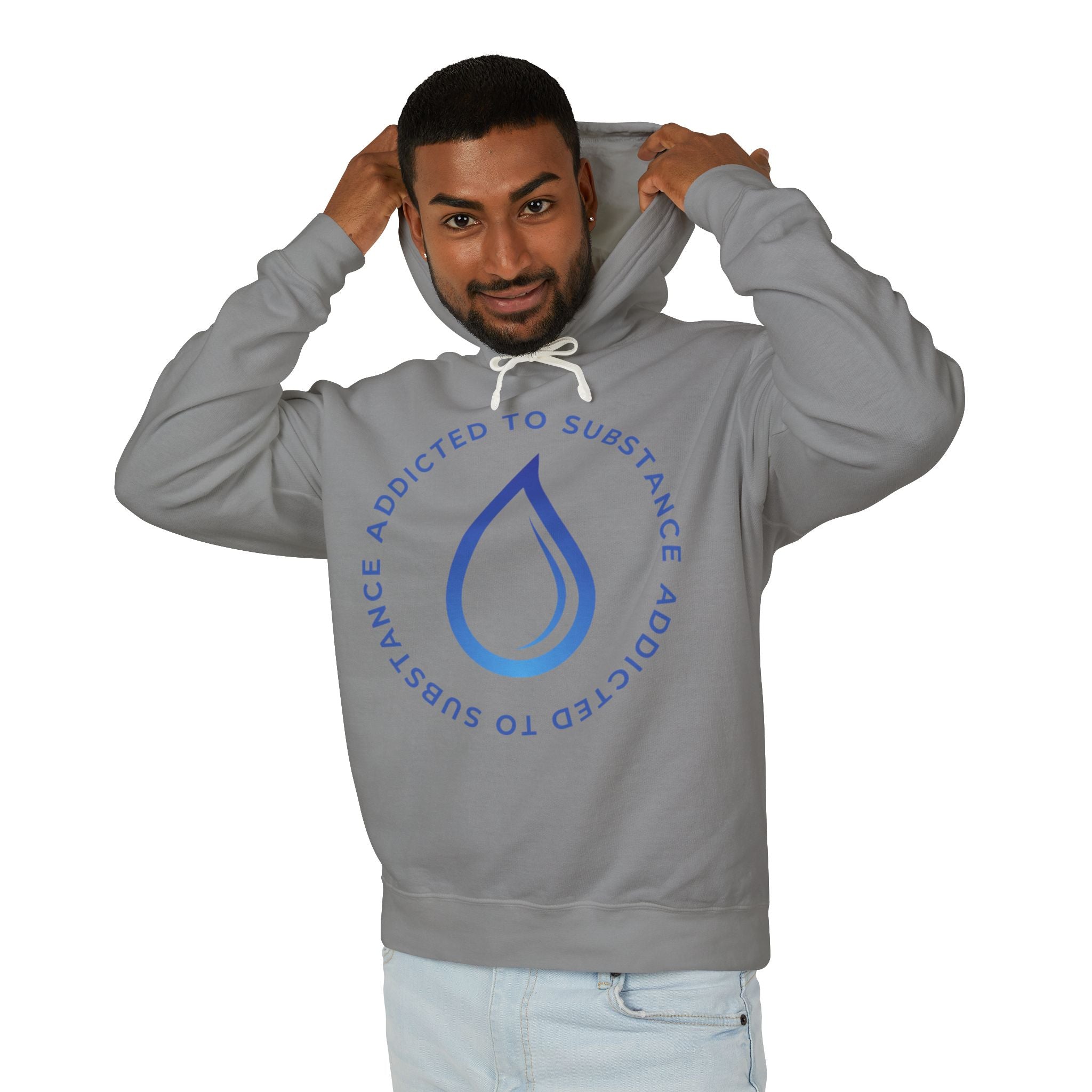Men's Addicted to Substance Elements Hoodie - Water | Lightweight Hooded Sweatshirt