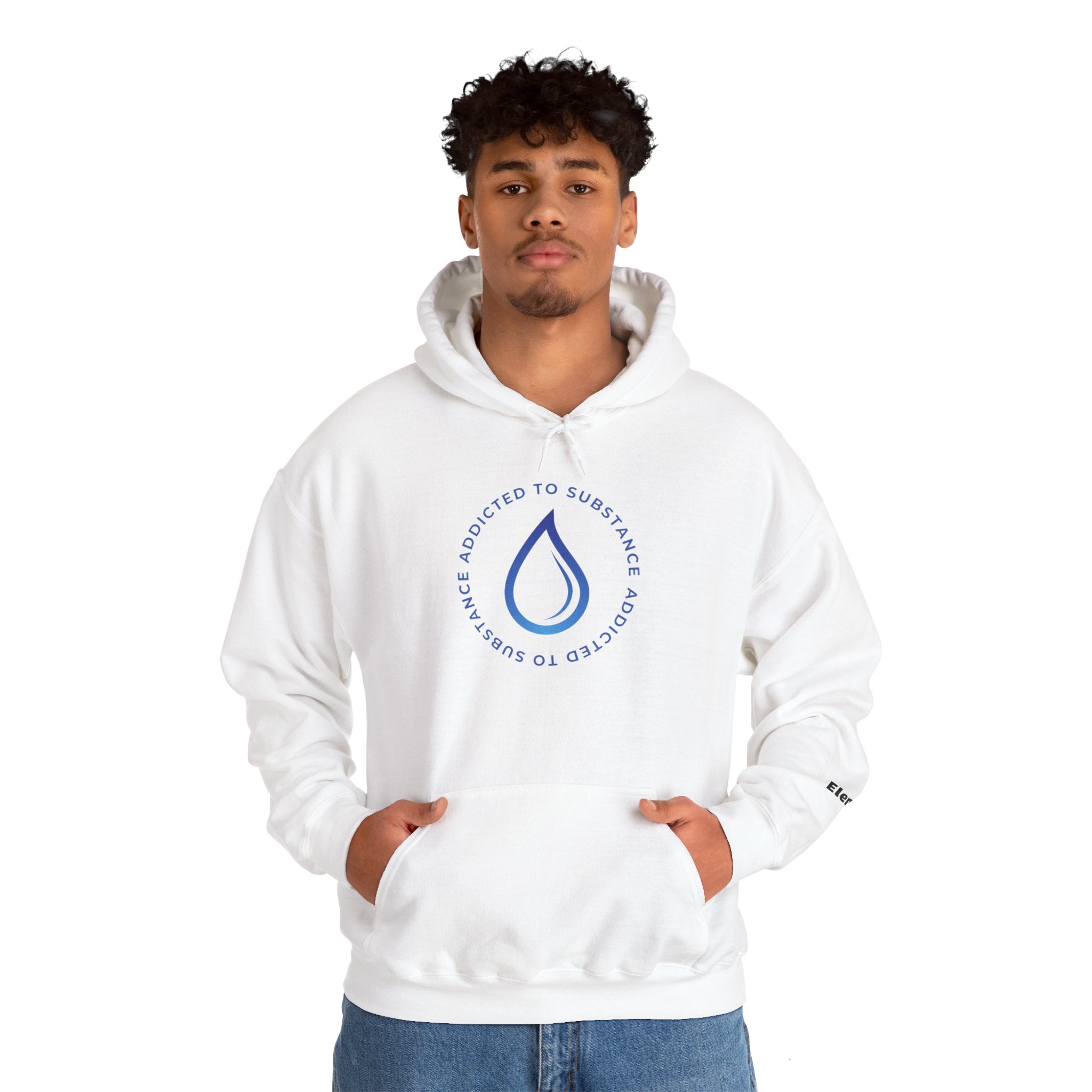 Men's Addicted To Substance Elements 2 Hoodie (Water) | Heavy Blend™ Hooded Sweatshirt