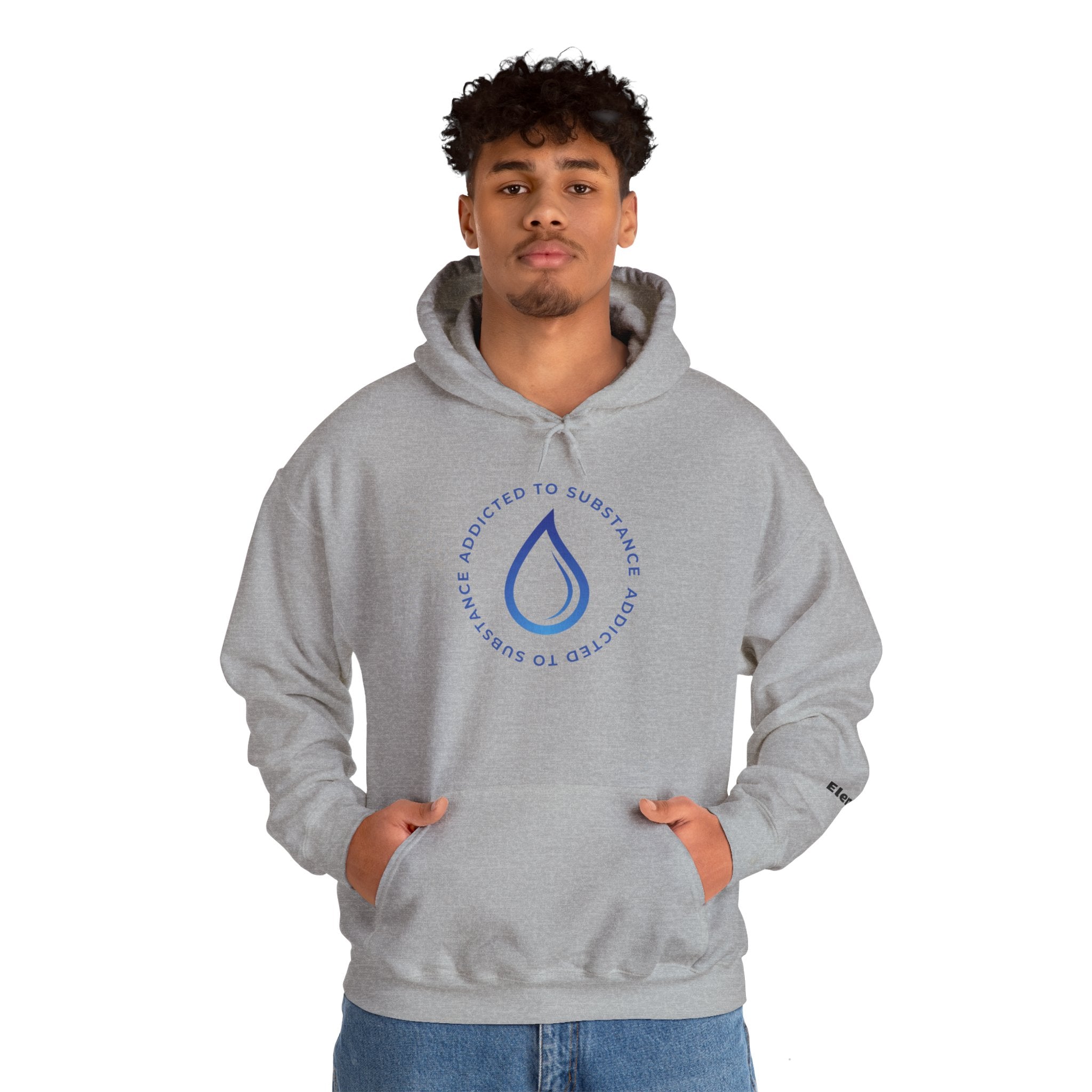 Men's Addicted To Substance Elements 2 Hoodie (Water) | Heavy Blend™ Hooded Sweatshirt