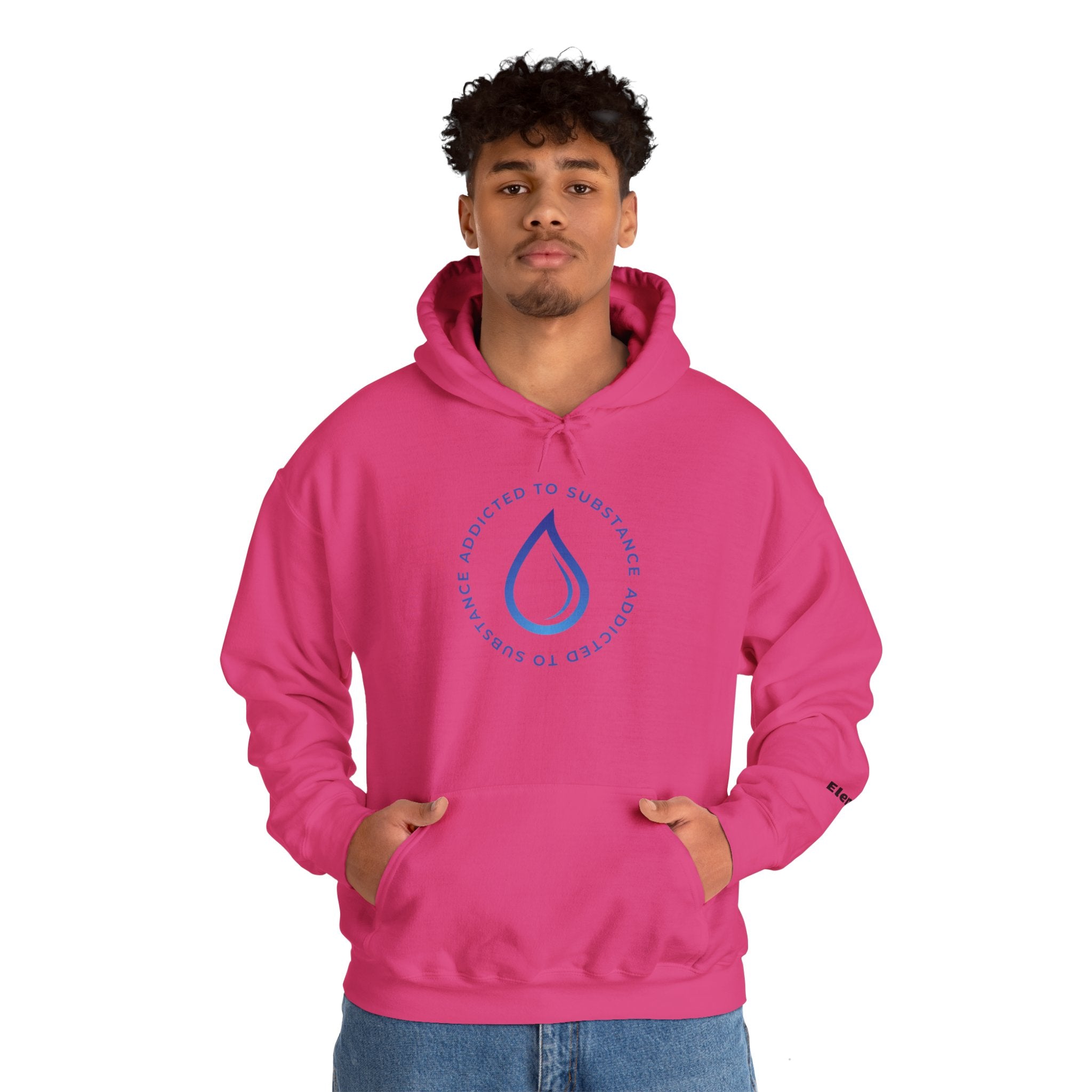 Men's Addicted To Substance Elements 2 Hoodie (Water) | Heavy Blend™ Hooded Sweatshirt