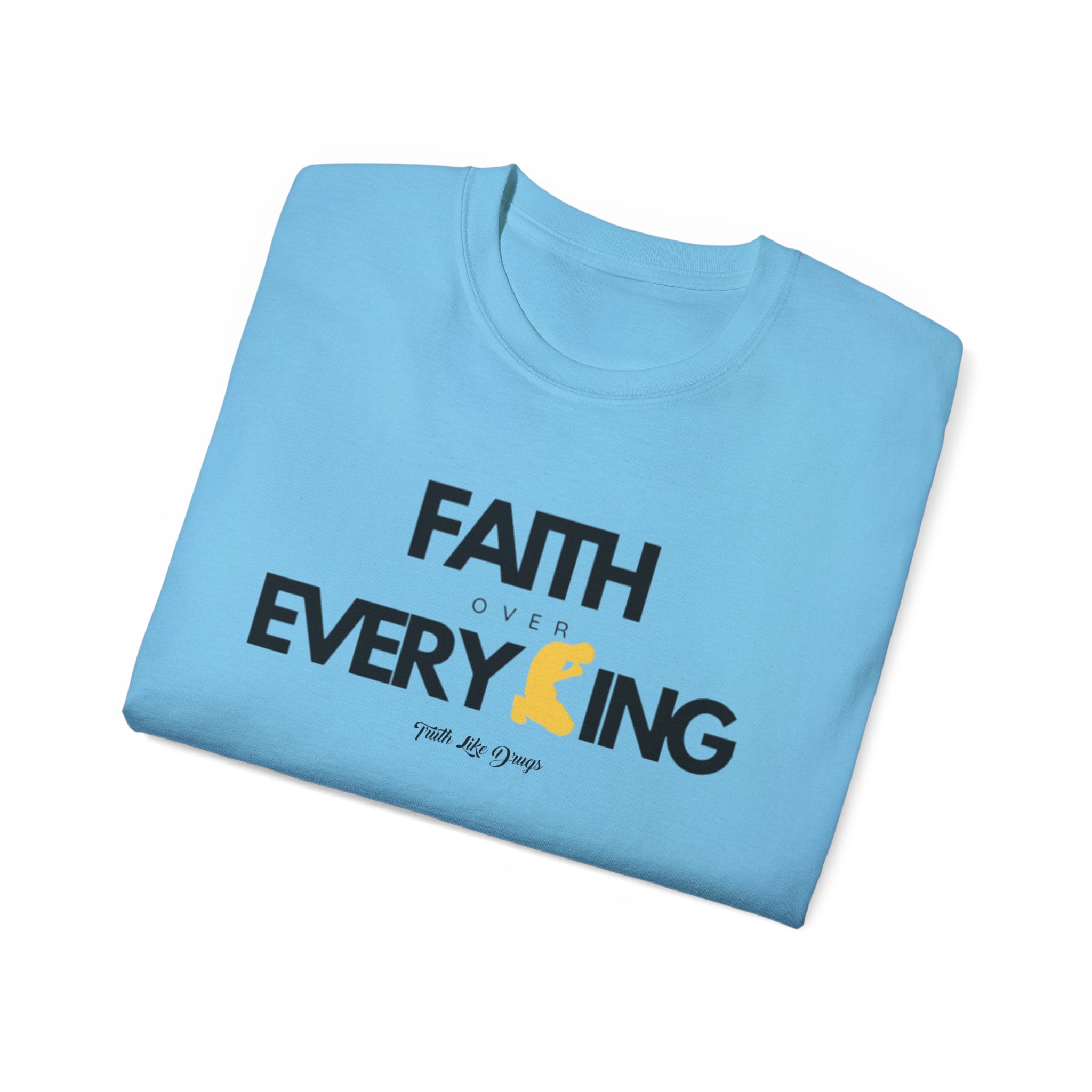 Faith Over Everything Unisex Ultra Cotton Tee | Inspirational Graphic T-Shirt