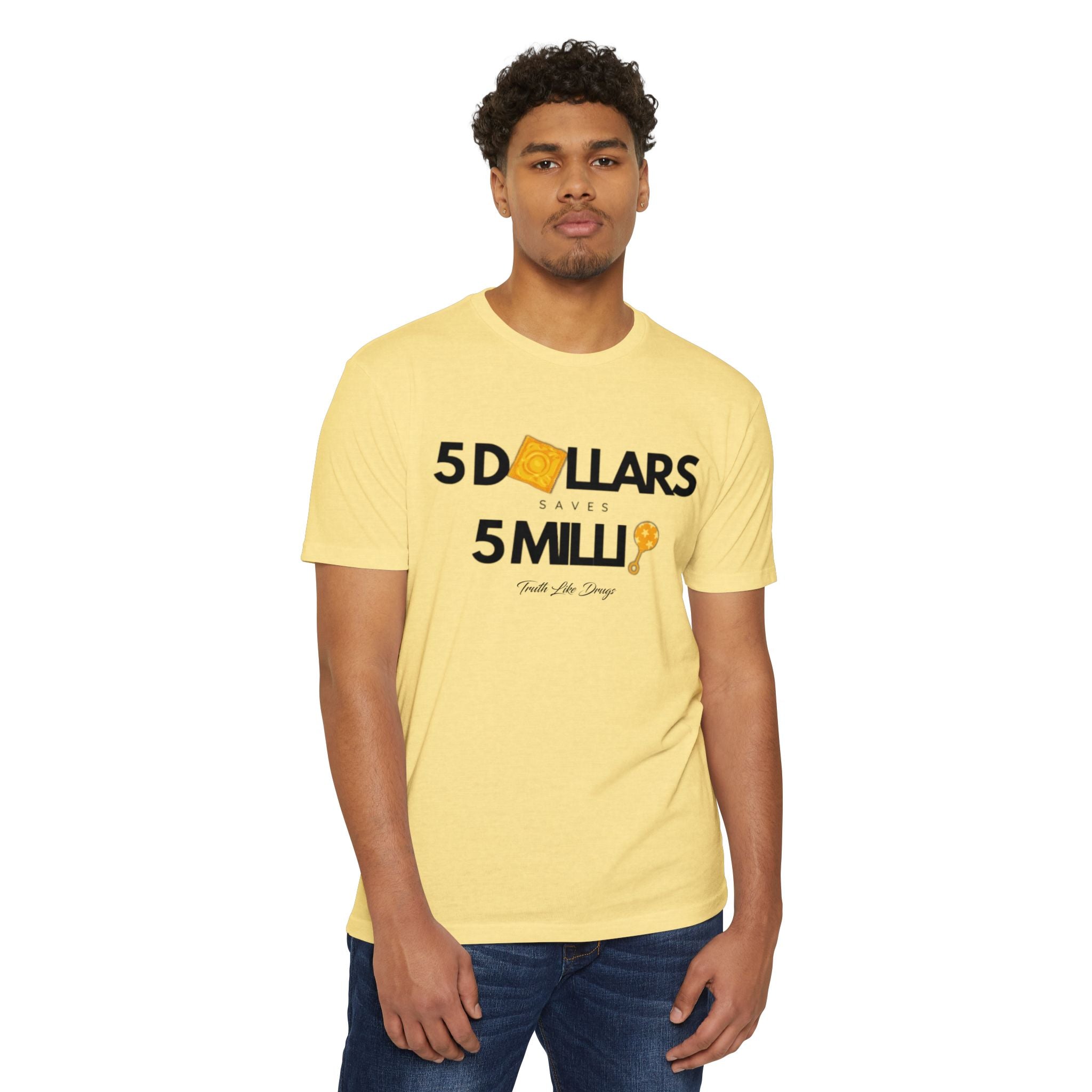 5 Dollars Saves 5 Milli' Men's Jersey T-Shirt