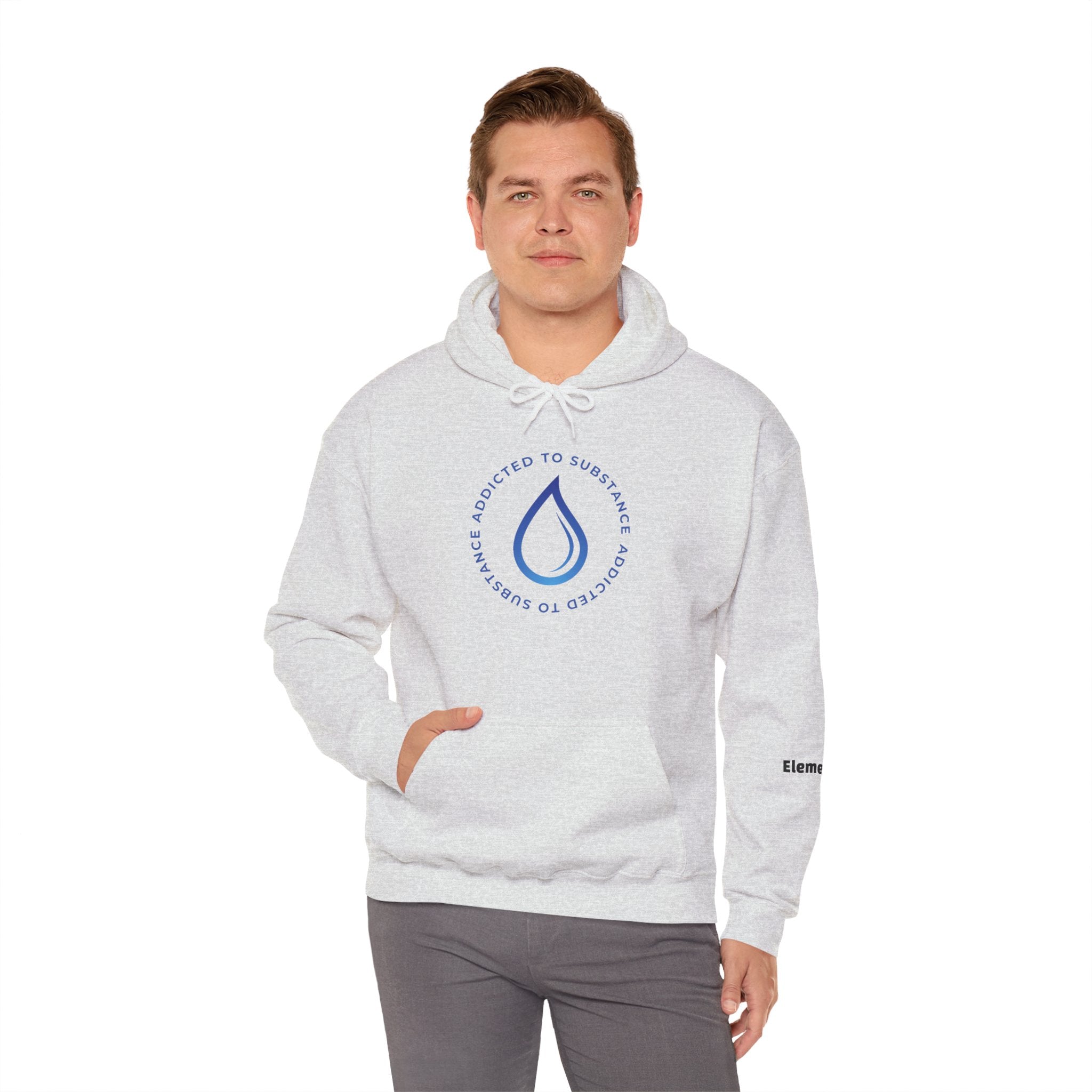 Men's Addicted To Substance Elements 2 Hoodie (Water) | Heavy Blend™ Hooded Sweatshirt