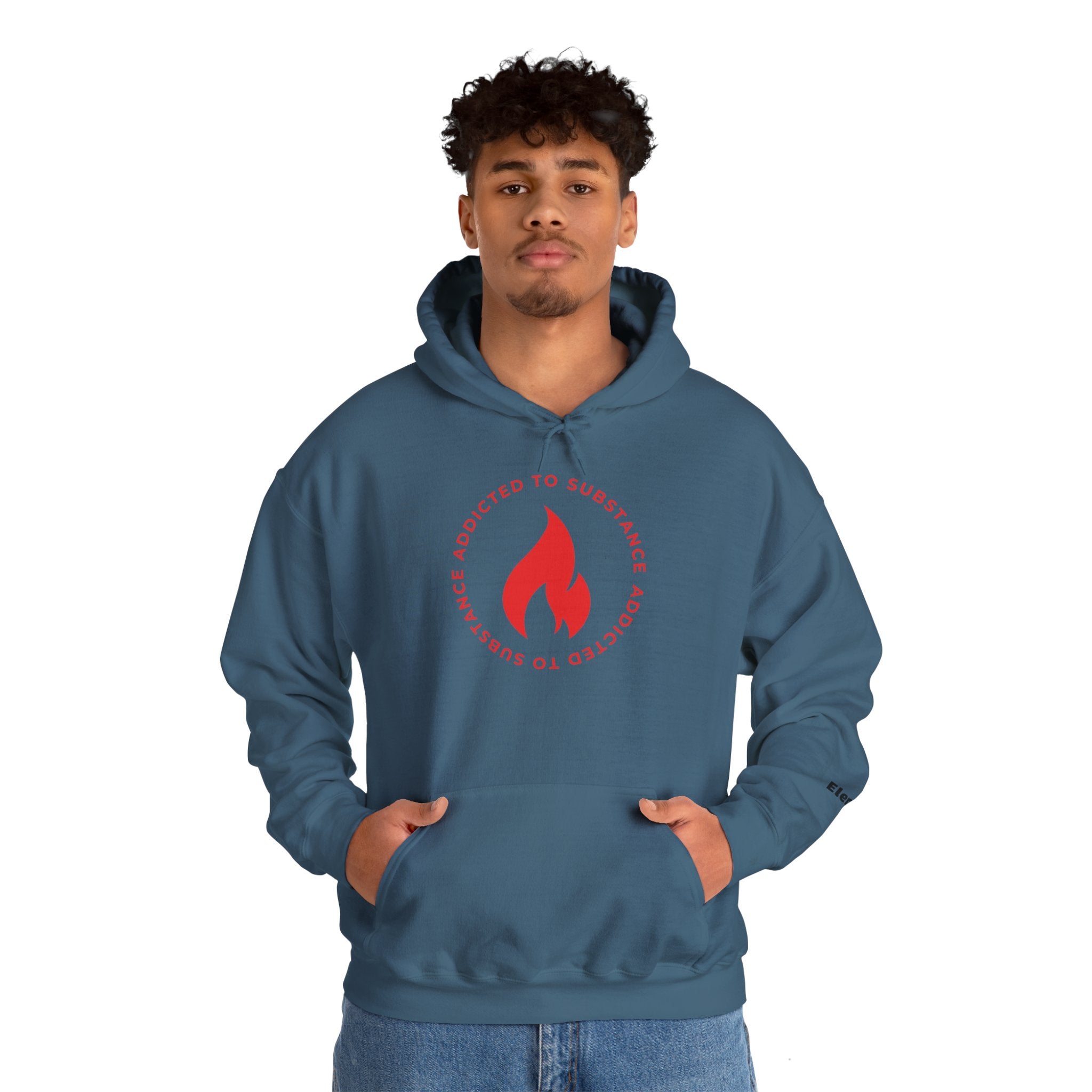 Men's Addicted To Substance Elements 2 Hoodie (Fire) | Heavy Blend™ Hooded Sweatshirt