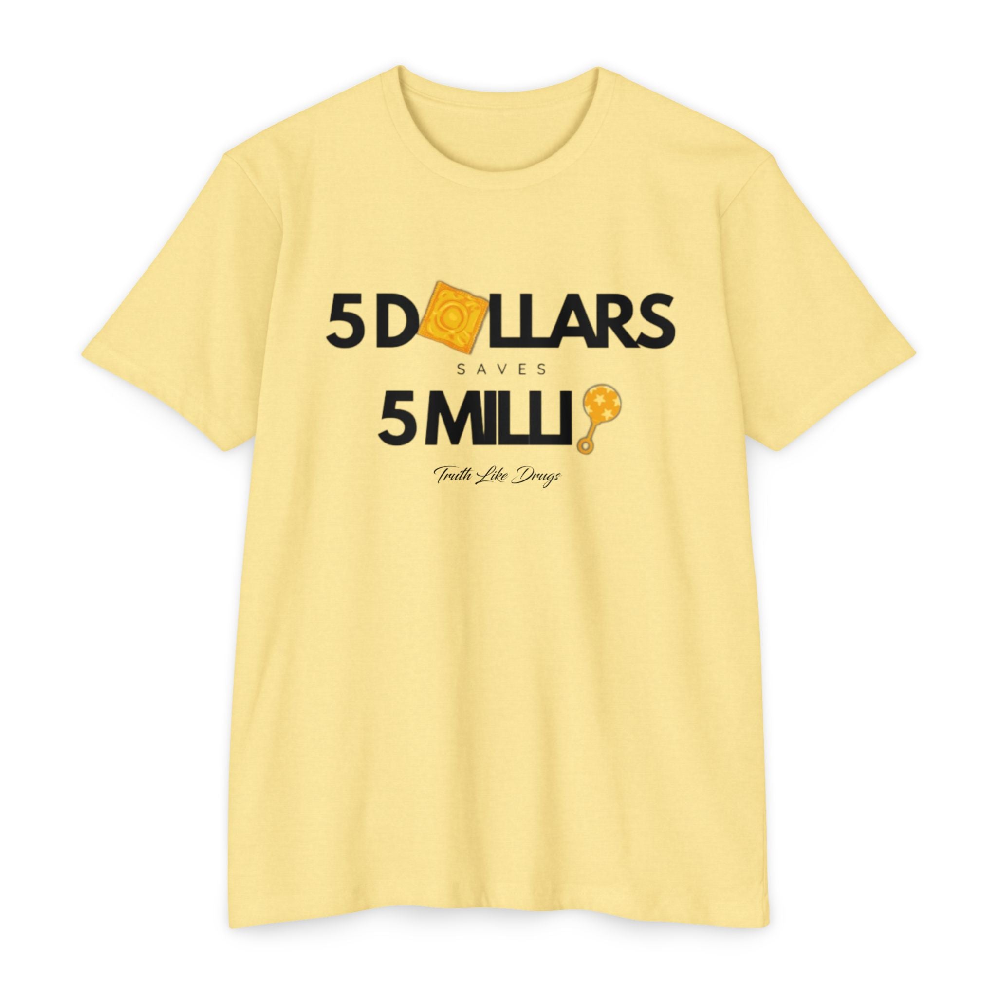 5 Dollars Saves 5 Milli' Men's Jersey T-Shirt