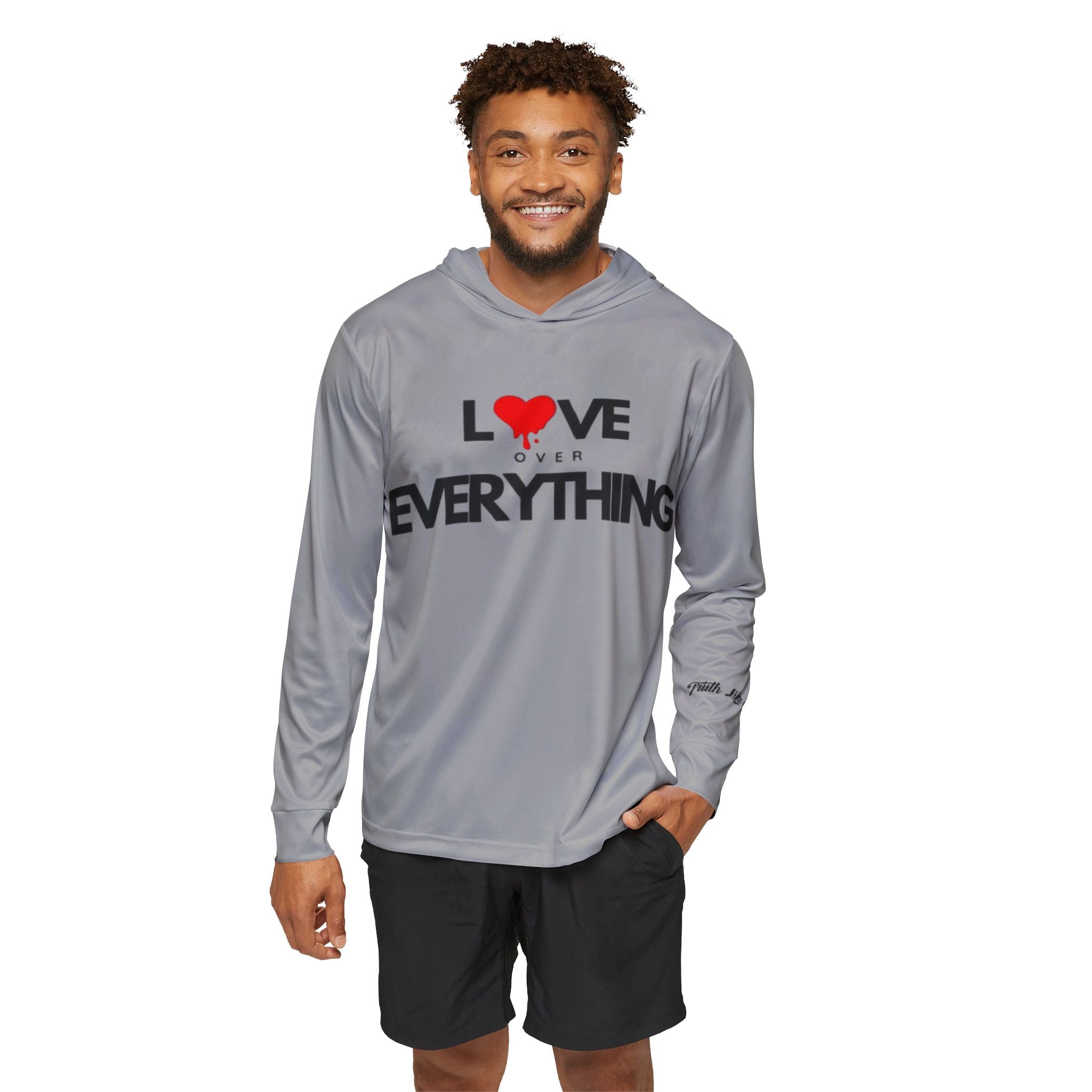 Love Over Everything | Men's Sports Warmup Hoodie