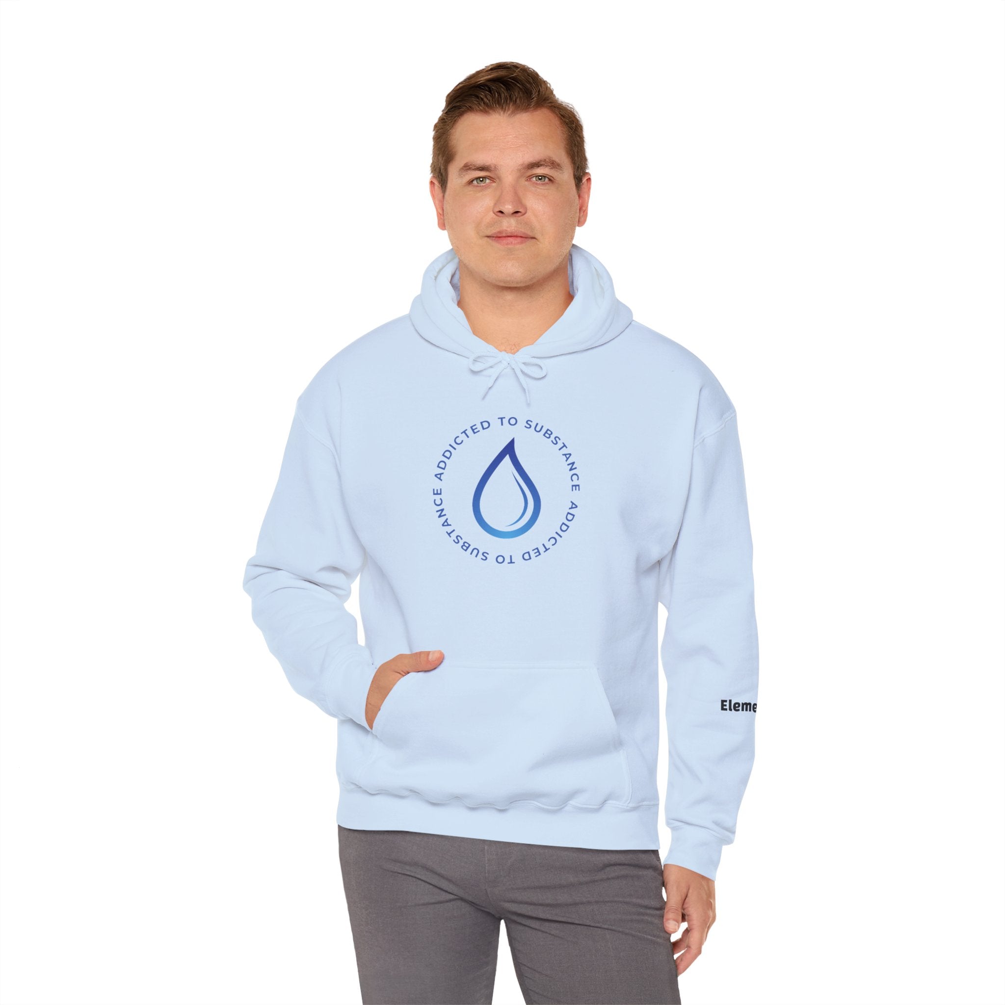 Men's Addicted To Substance Elements 2 Hoodie (Water) | Heavy Blend™ Hooded Sweatshirt