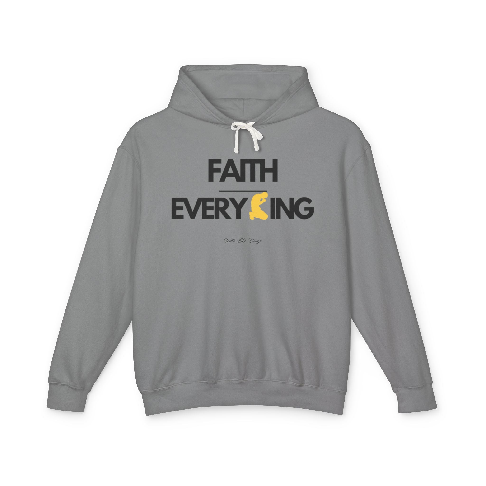 Faith Over Everything Hoodie | Unisex Lightweight Hooded Sweatshirt