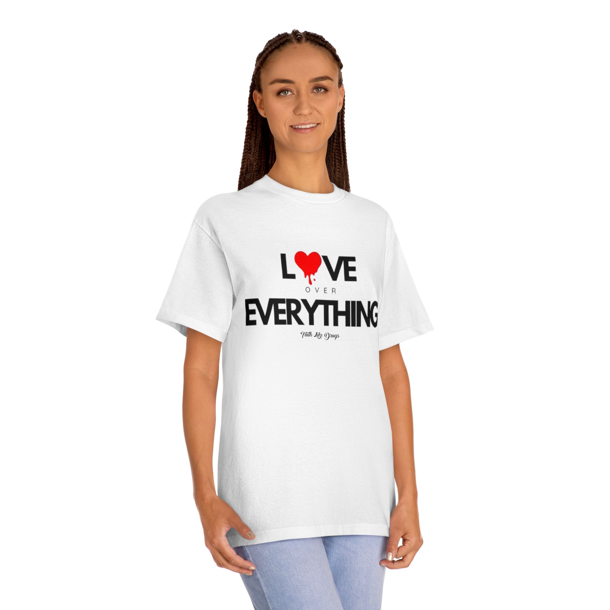 Love Over Everything Unisex Classic Tee - Ideal for Everyday Wear and Special Occasions