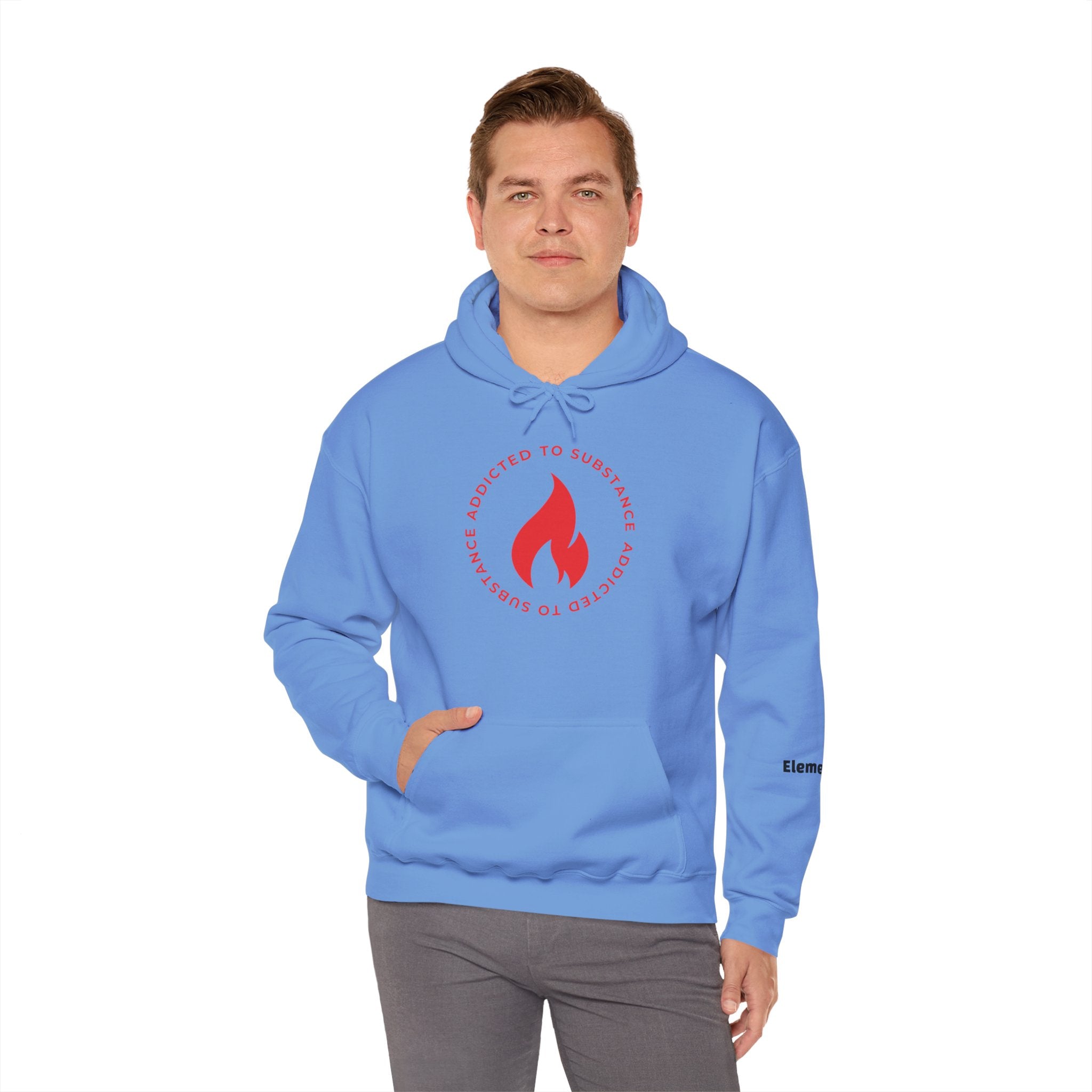 Men's Addicted To Substance Elements 2 Hoodie (Fire) | Heavy Blend™ Hooded Sweatshirt