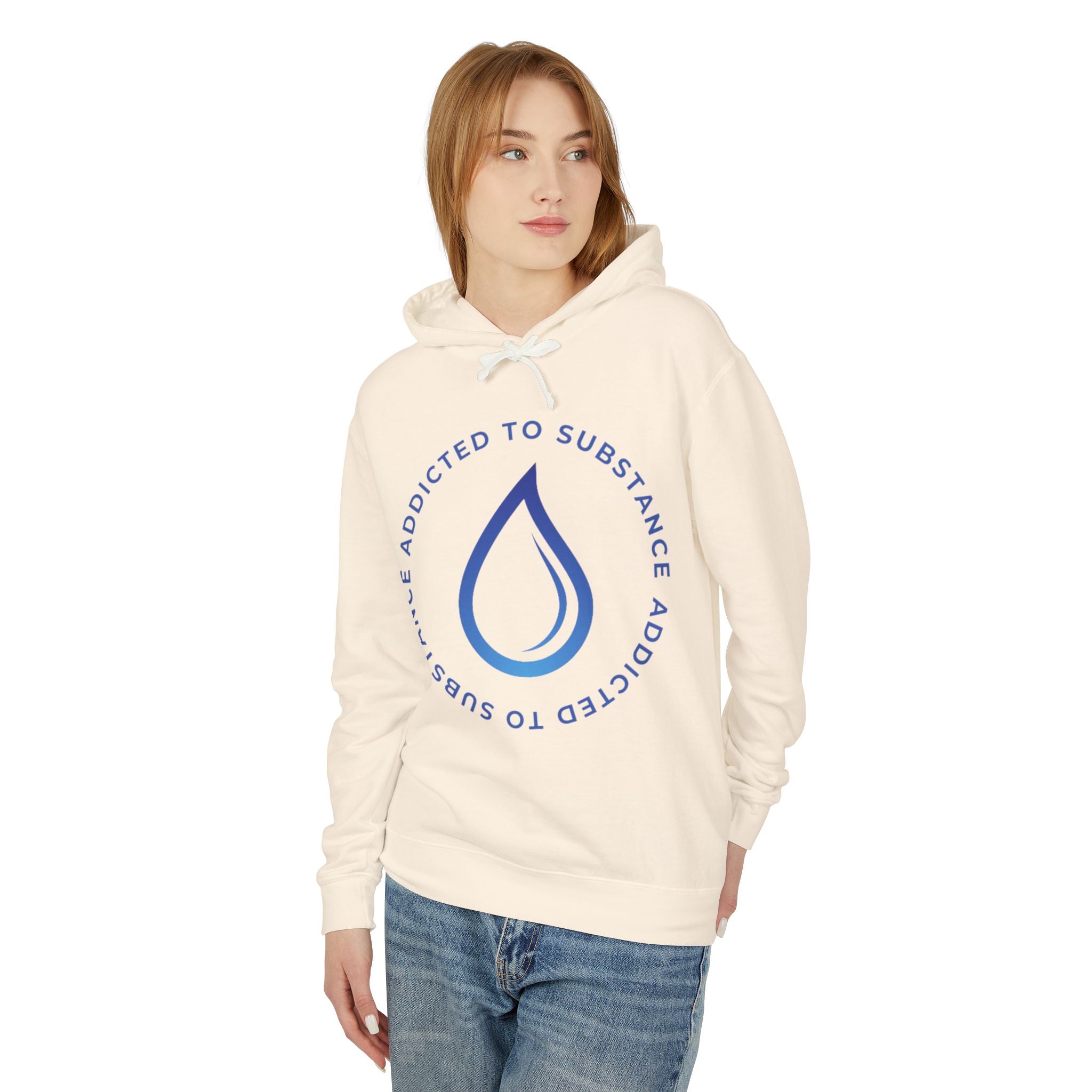 Women's Addicted to Substance Elements Hoodie - Water | Lightweight Hooded Sweatshirt