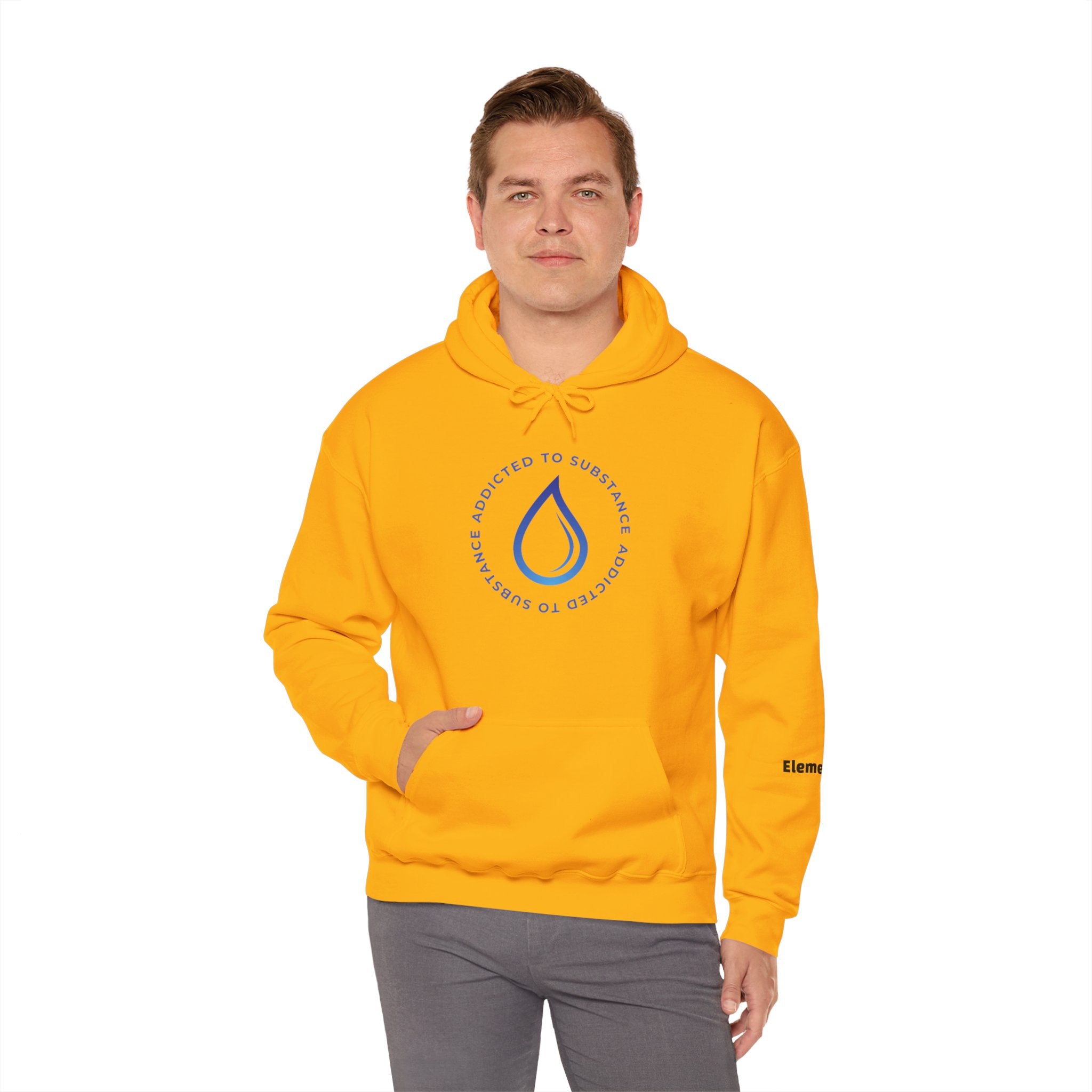 Men's Addicted To Substance Elements 2 Hoodie (Water) | Heavy Blend™ Hooded Sweatshirt