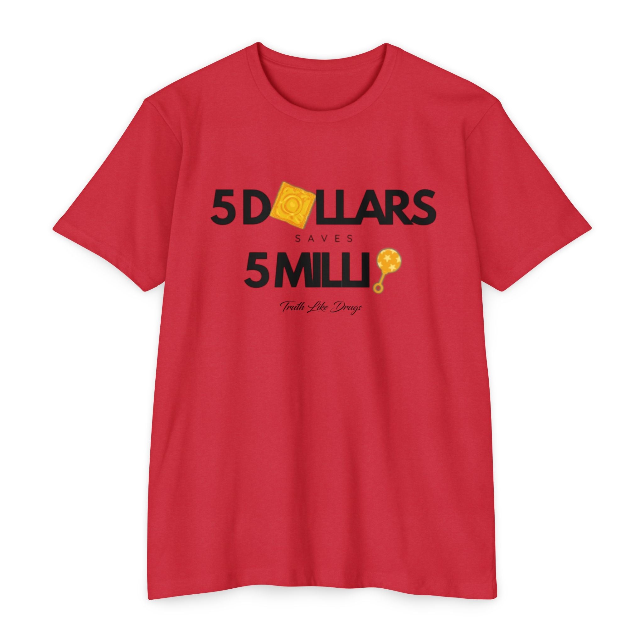 5 Dollars Saves 5 Milli' Men's Jersey T-Shirt