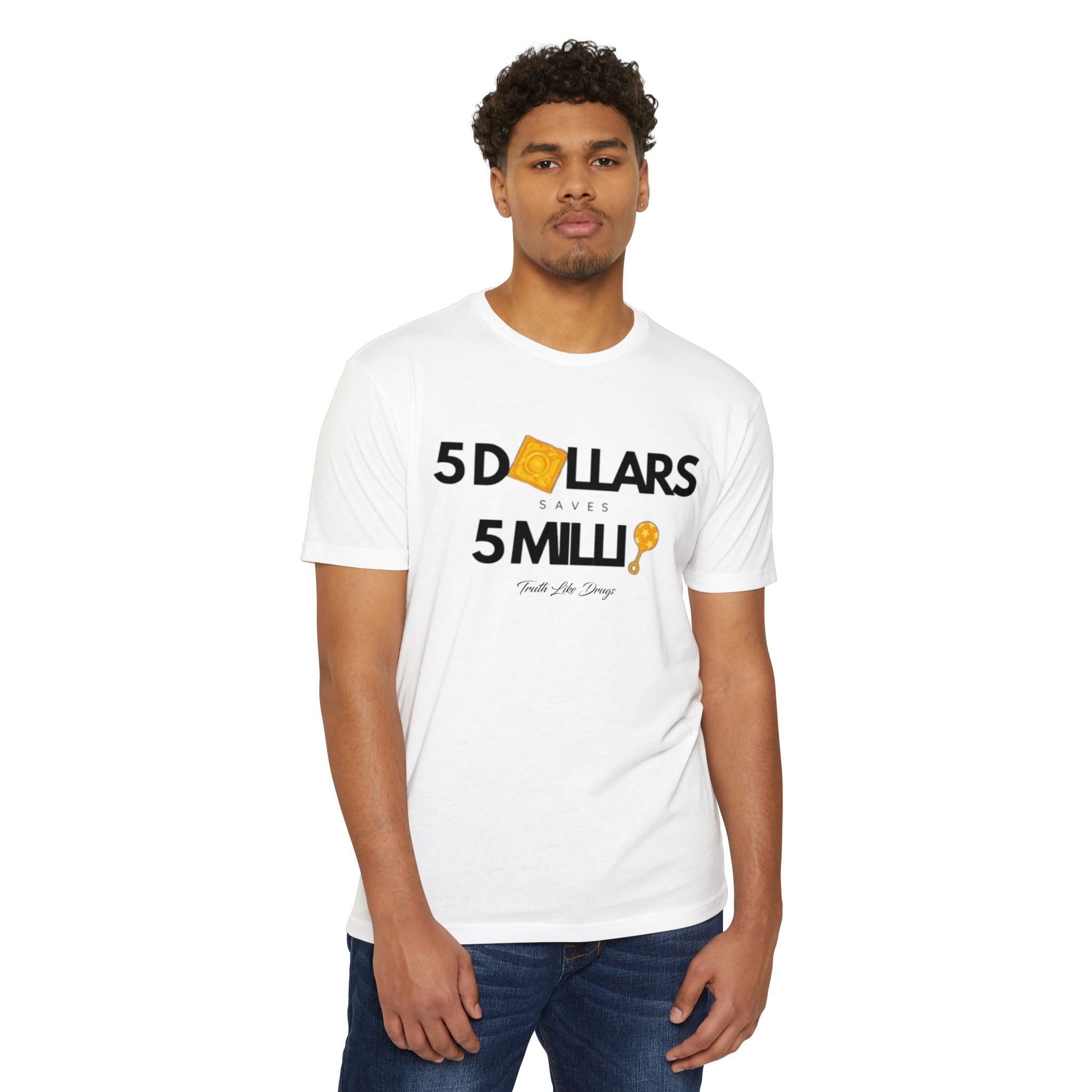 5 Dollars Saves 5 Milli' Men's Jersey T-Shirt