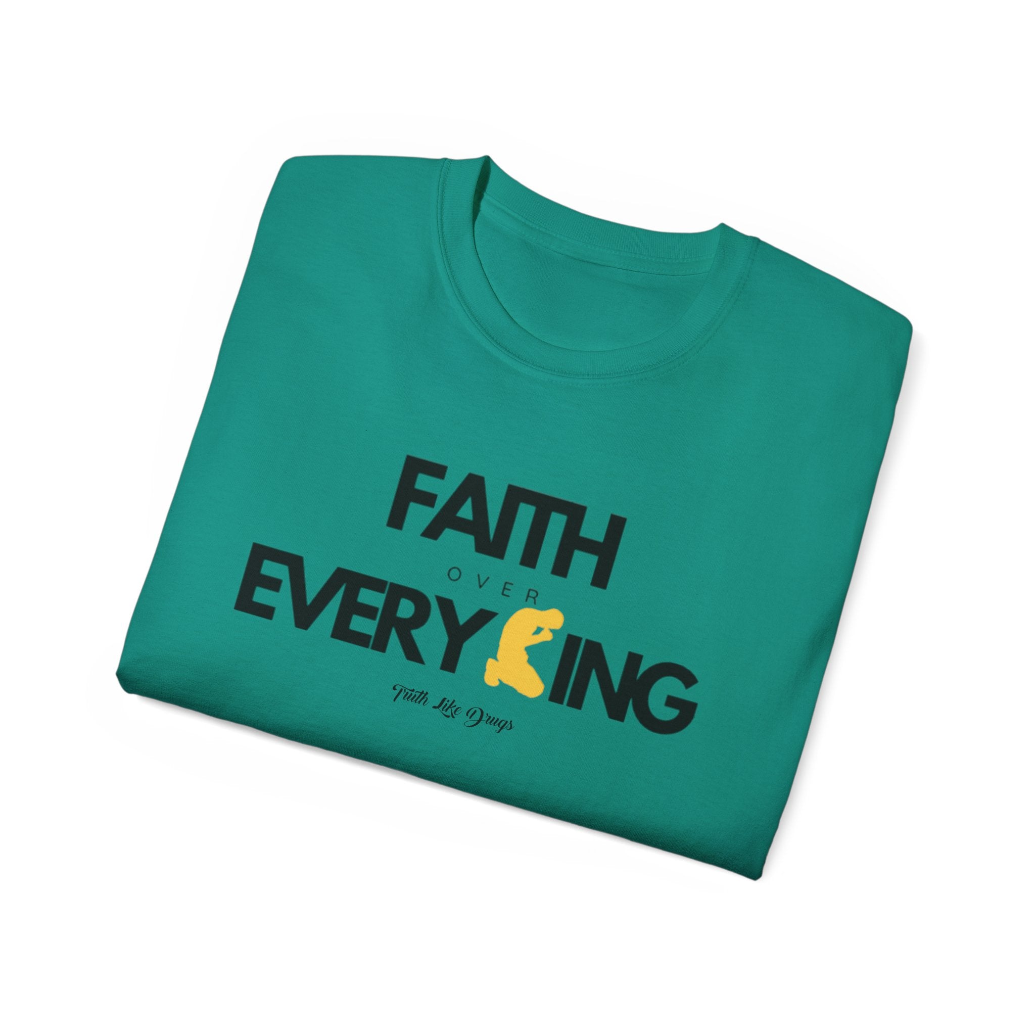 Faith Over Everything Unisex Ultra Cotton Tee | Inspirational Graphic T-Shirt