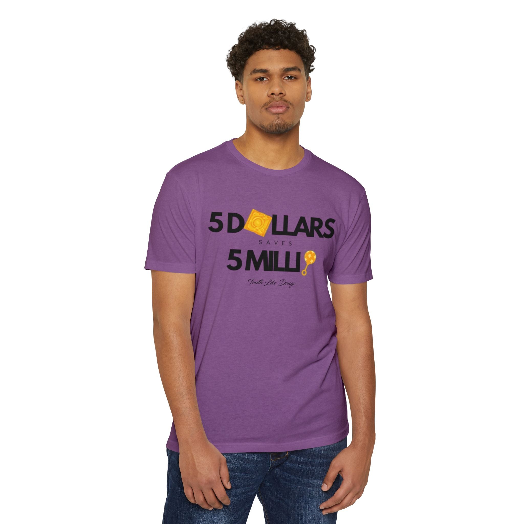 5 Dollars Saves 5 Milli' Men's Jersey T-Shirt