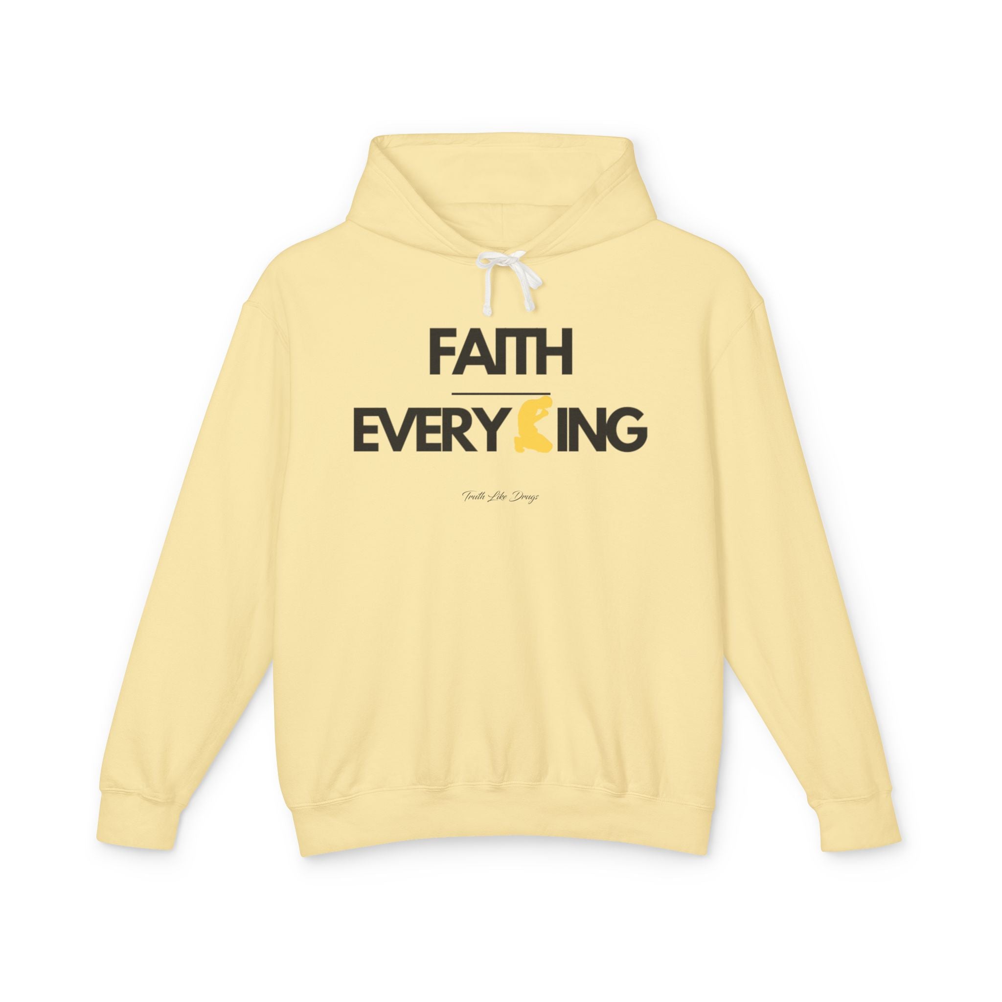 Faith Over Everything Hoodie | Unisex Lightweight Hooded Sweatshirt