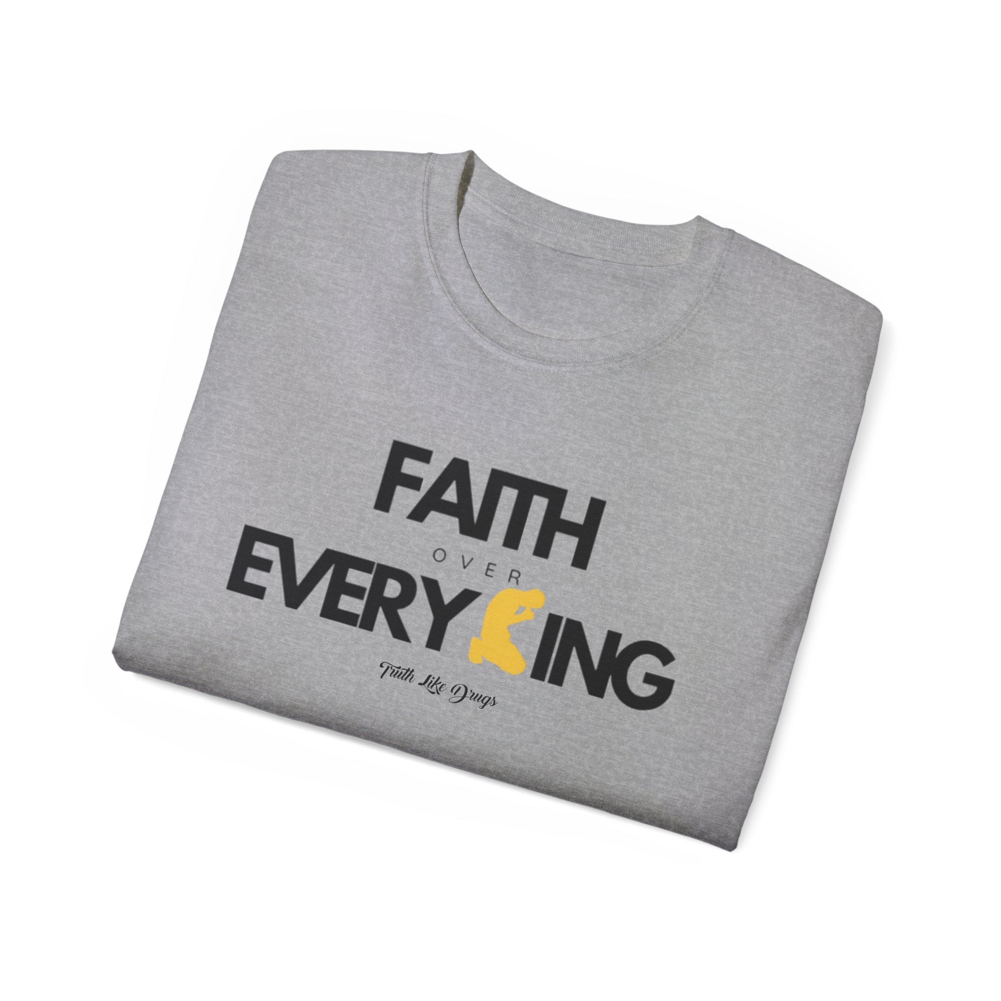 Faith Over Everything Unisex Ultra Cotton Tee | Inspirational Graphic T-Shirt