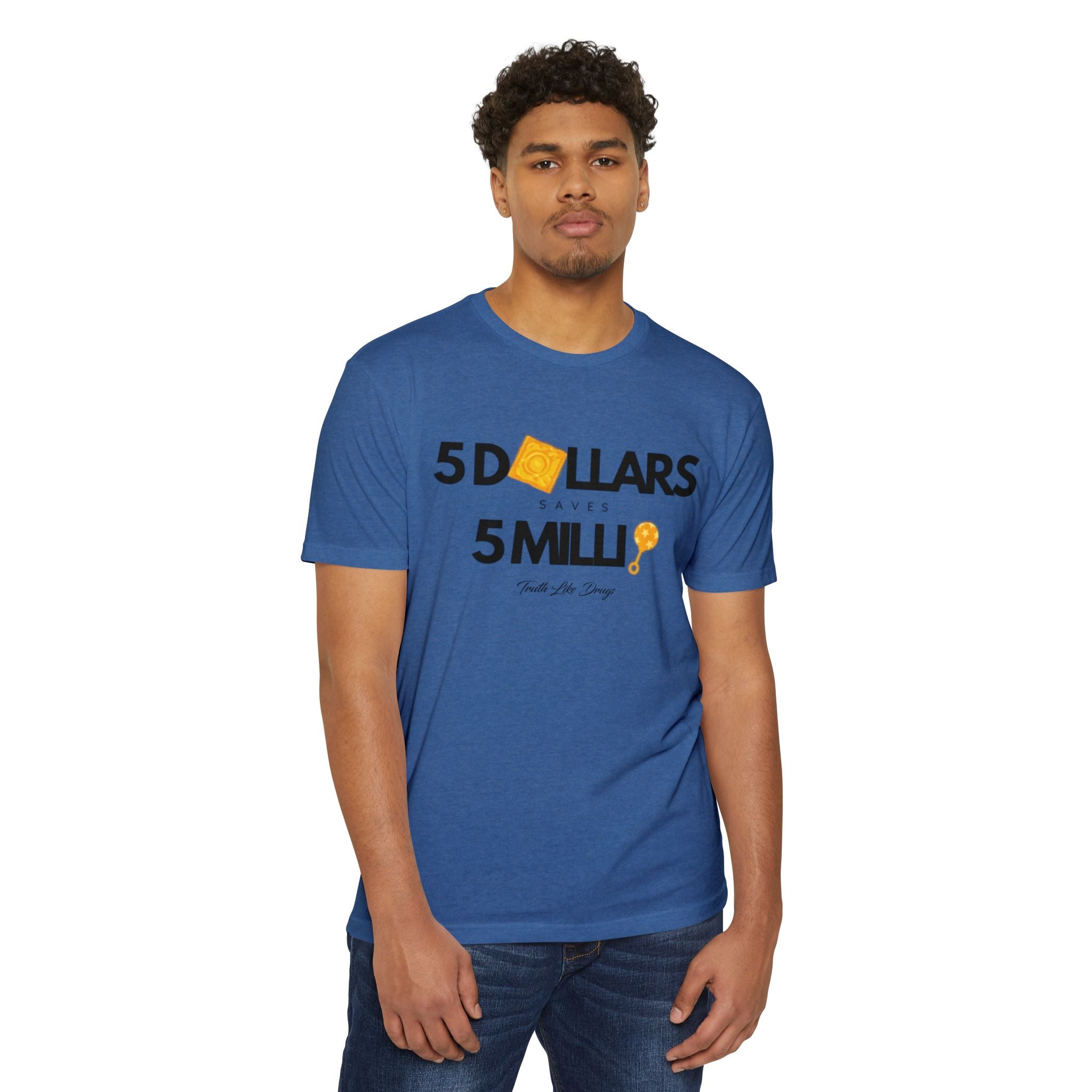 5 Dollars Saves 5 Milli' Men's Jersey T-Shirt