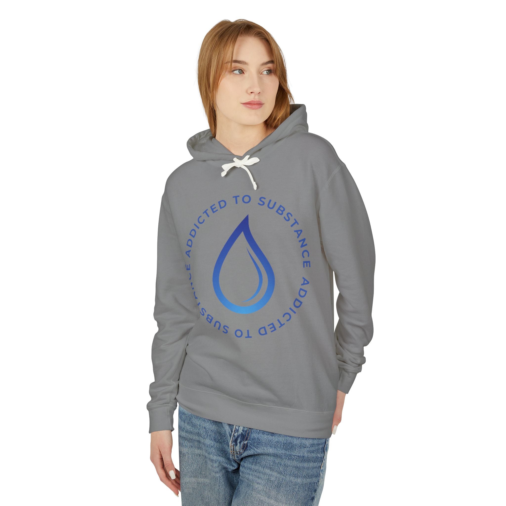 Women's Addicted to Substance Elements Hoodie - Water | Lightweight Hooded Sweatshirt