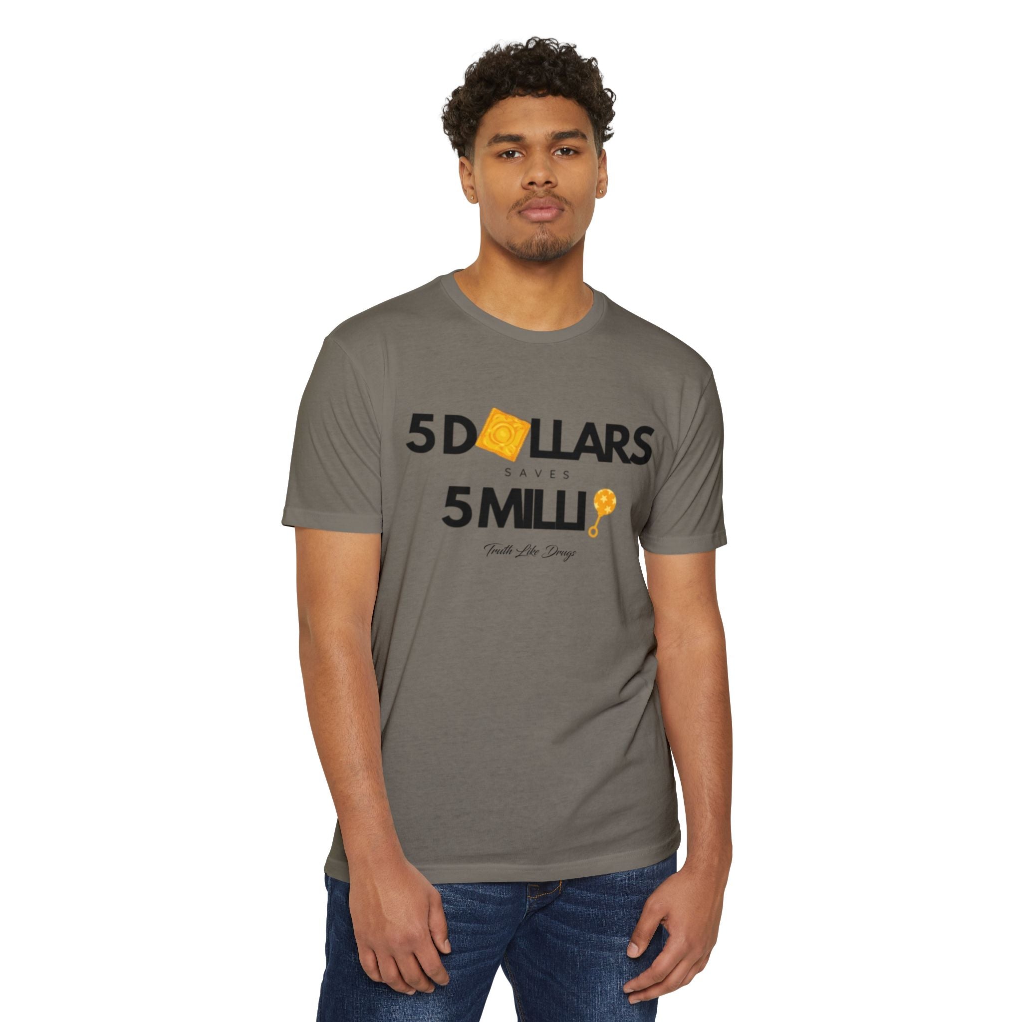 5 Dollars Saves 5 Milli' Men's Jersey T-Shirt