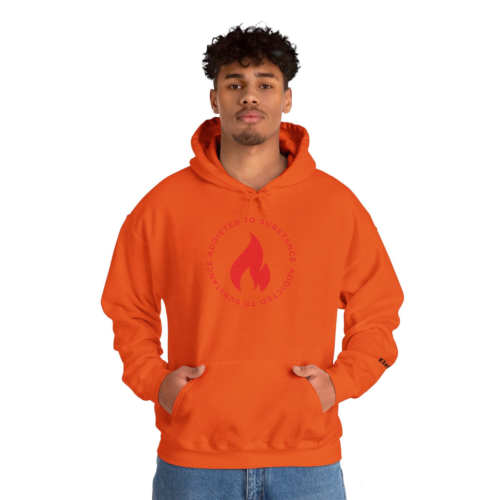 Men's Addicted To Substance Elements 2 Hoodie (Fire) | Heavy Blend™ Hooded Sweatshirt