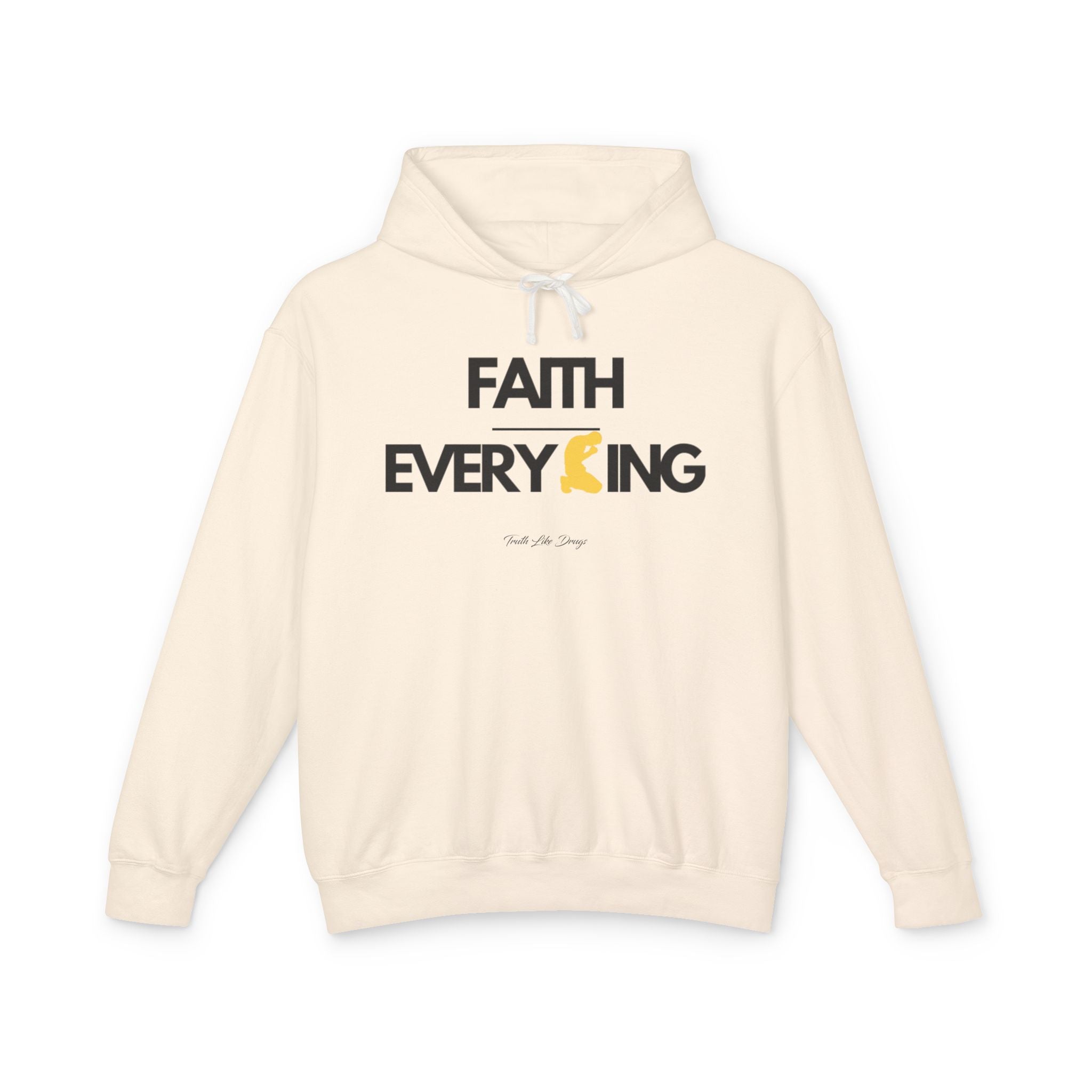 Faith Over Everything Hoodie | Unisex Lightweight Hooded Sweatshirt