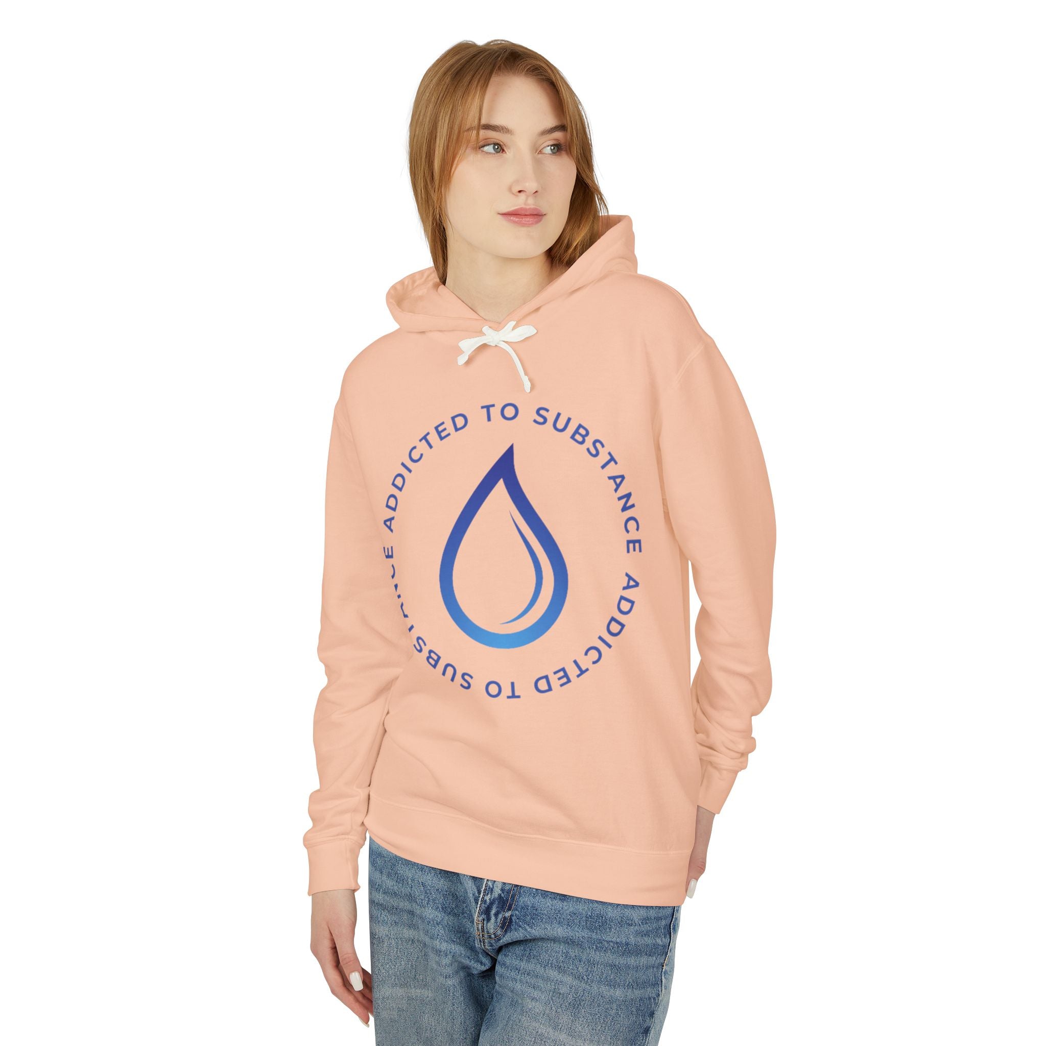 Women's Addicted to Substance Elements Hoodie - Water | Lightweight Hooded Sweatshirt