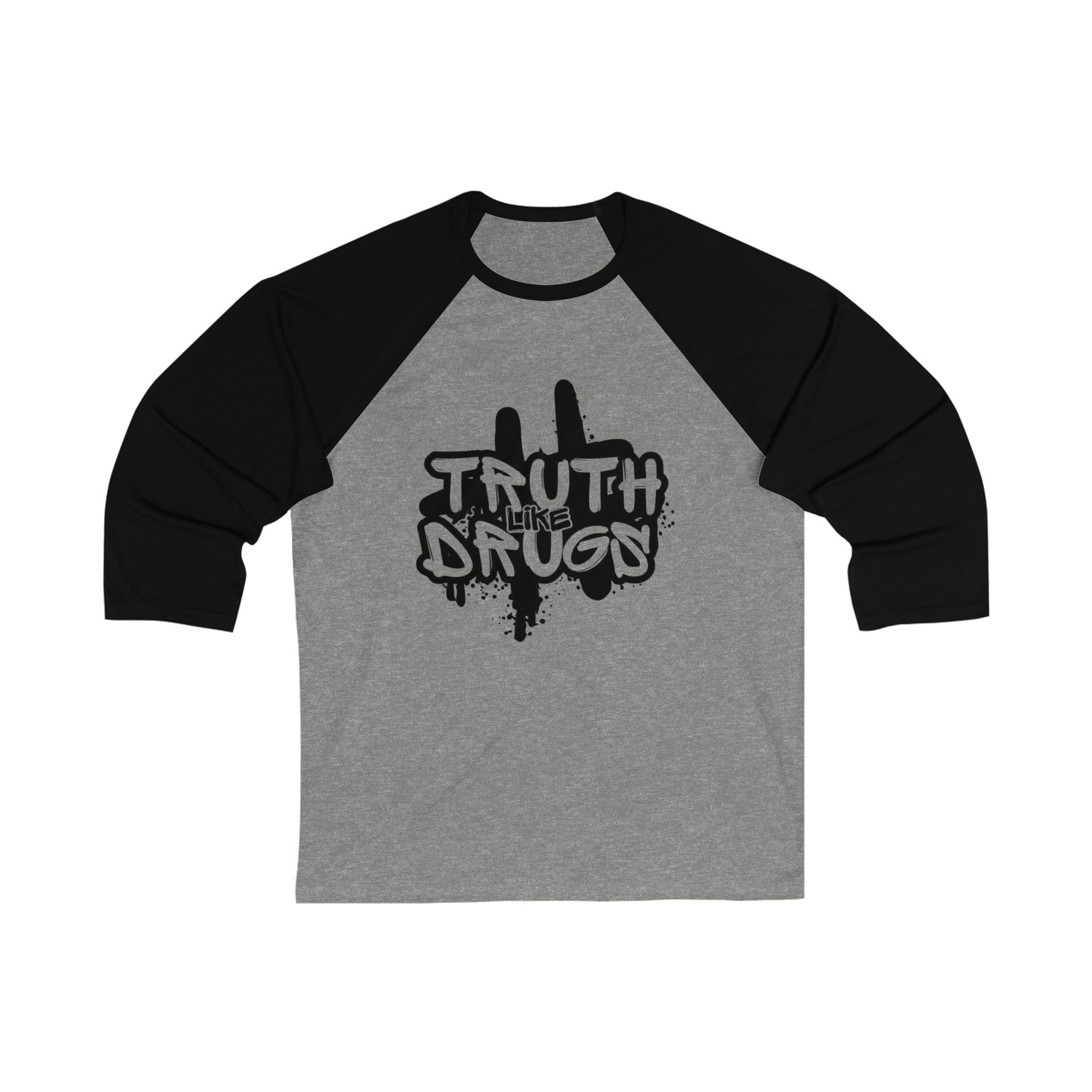 Truth Like Drugs Graffiti | Unisex 3\4 Sleeve Baseball Tee