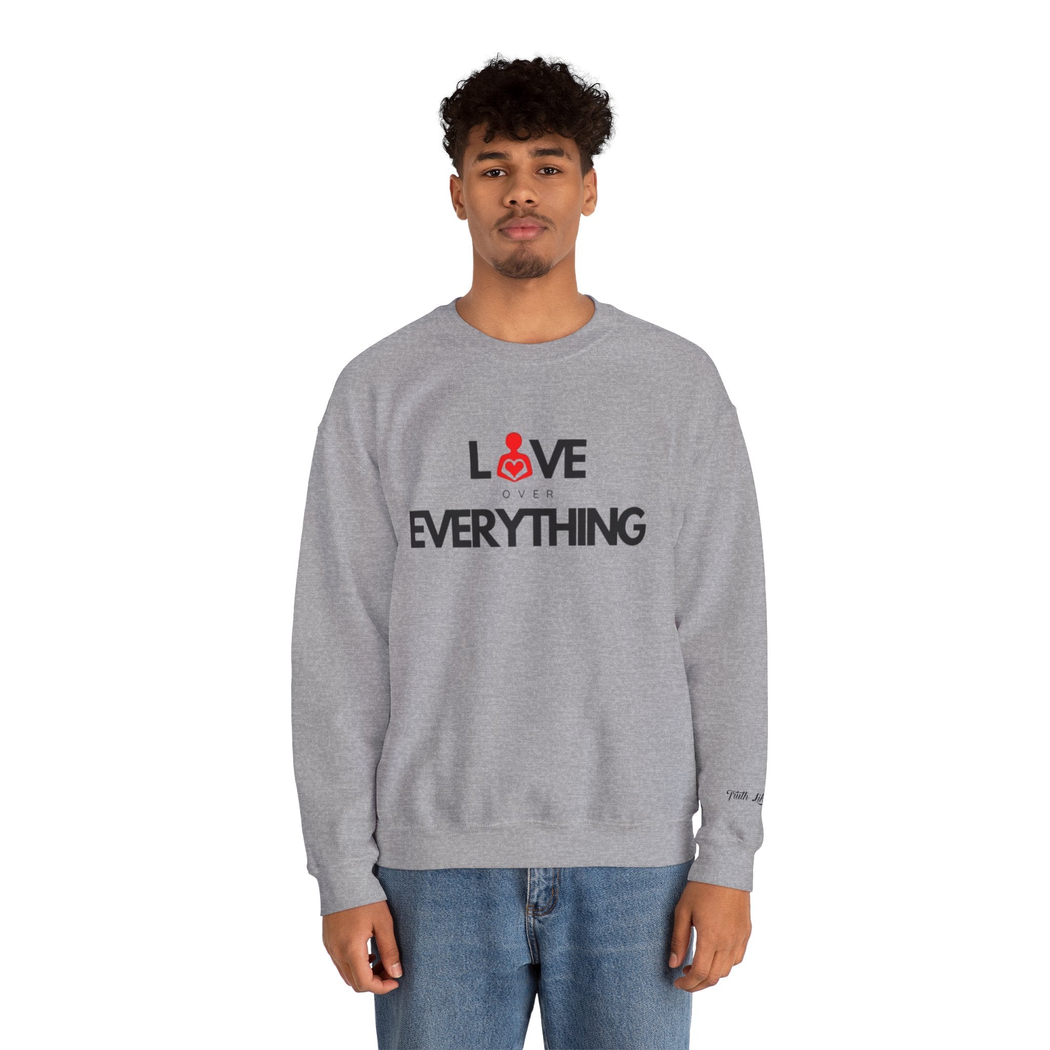 Love Over Everything | Unisex Heavy Blend™ Crewneck Sweatshirt