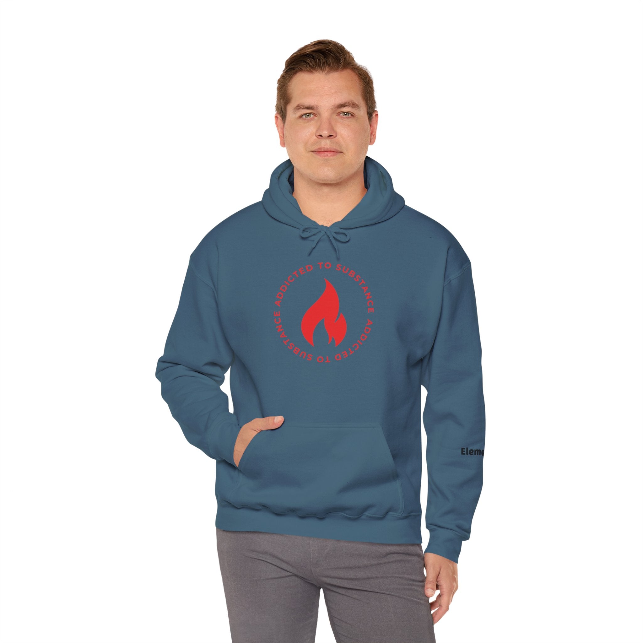 Men's Addicted To Substance Elements 2 Hoodie (Fire) | Heavy Blend™ Hooded Sweatshirt