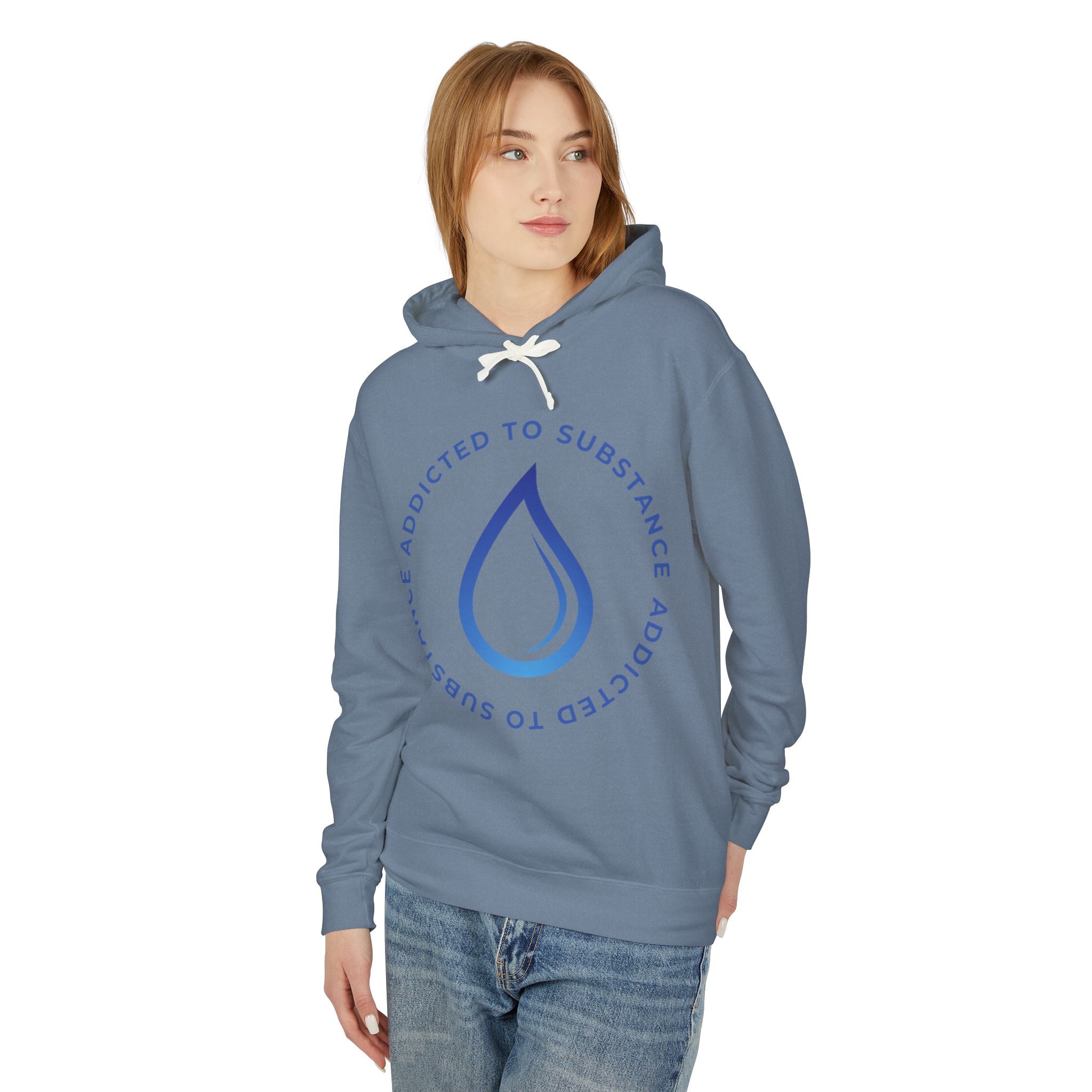 Women's Addicted to Substance Elements Hoodie - Water | Lightweight Hooded Sweatshirt