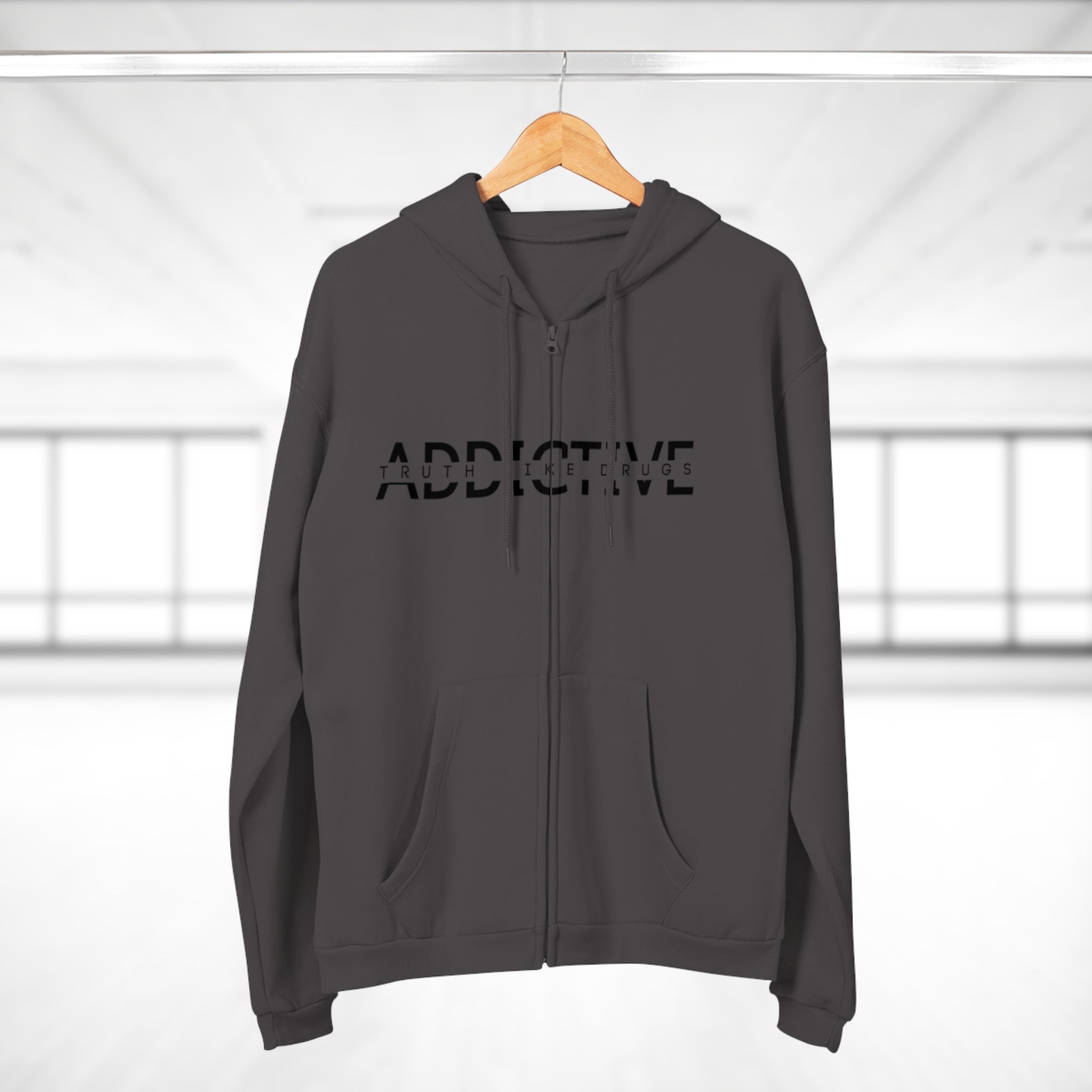 Addictive|Unisex Hoodie Zip Sweatshirt