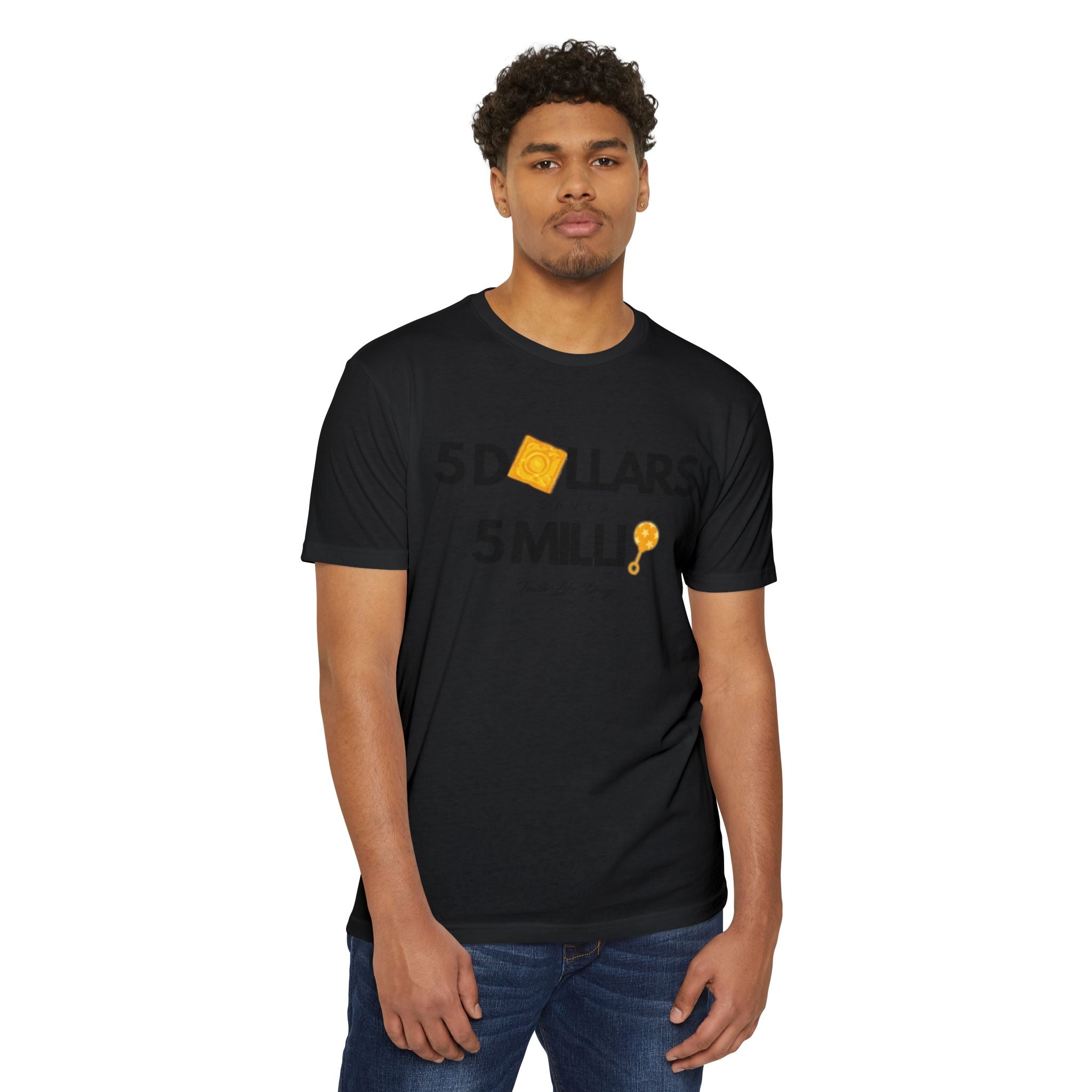 5 Dollars Saves 5 Milli' Men's Jersey T-Shirt