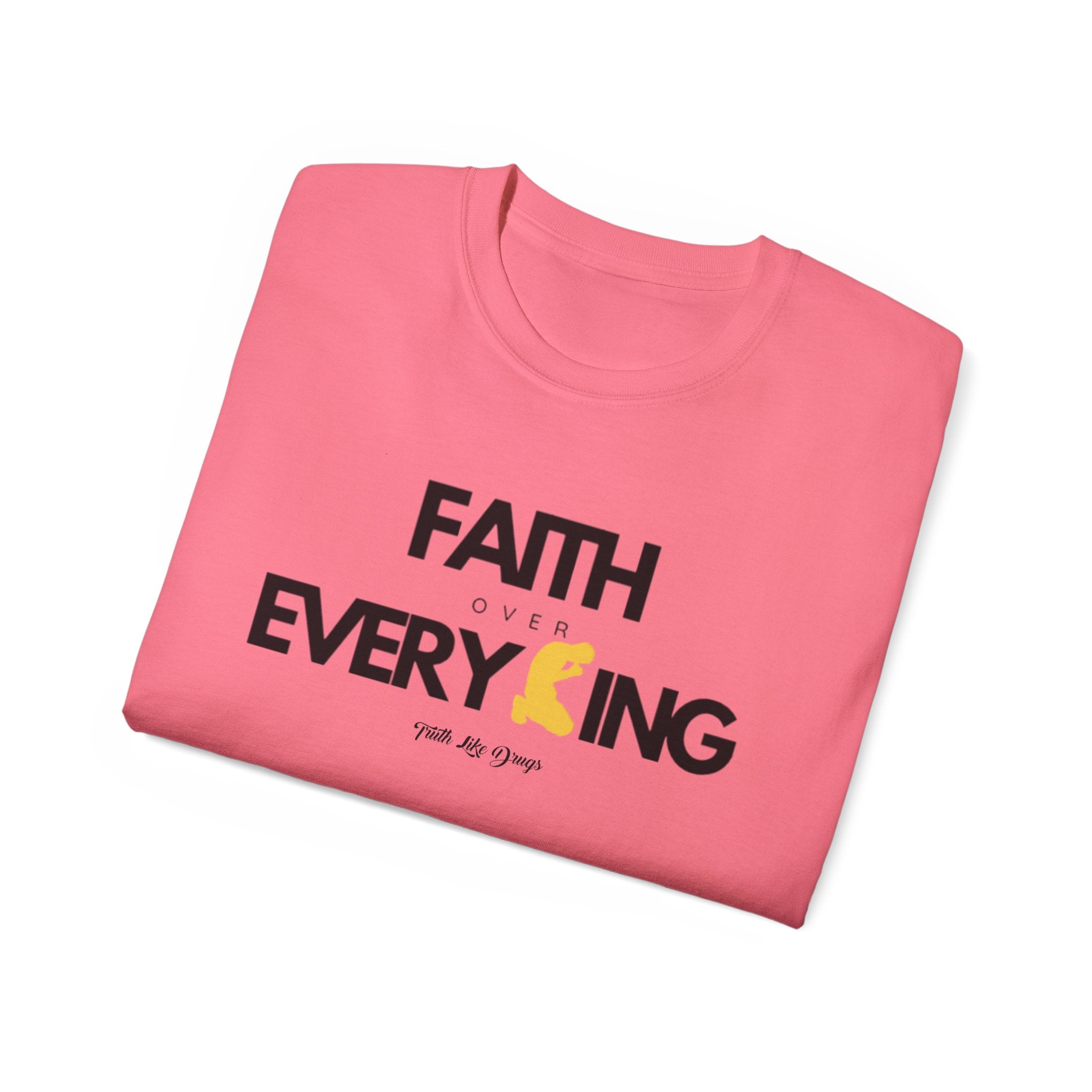 Faith Over Everything Unisex Ultra Cotton Tee | Inspirational Graphic T-Shirt
