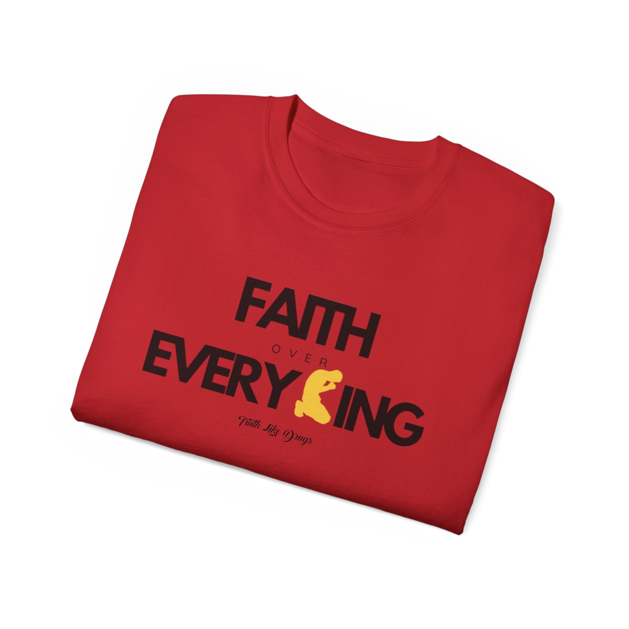Faith Over Everything Unisex Ultra Cotton Tee | Inspirational Graphic T-Shirt