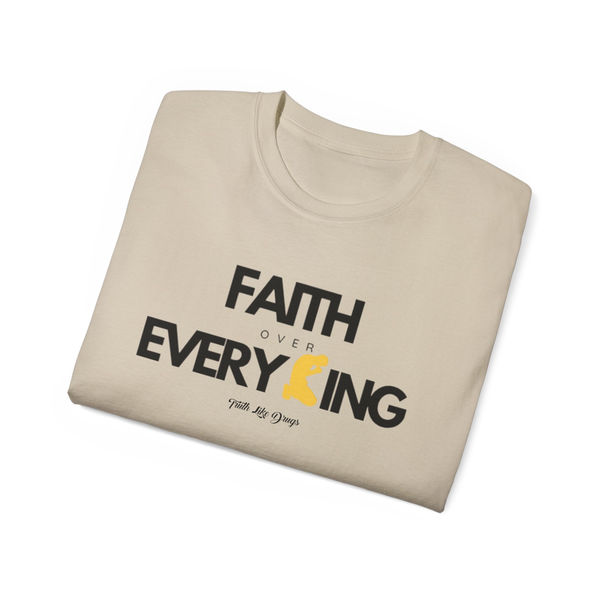 Faith Over Everything Unisex Ultra Cotton Tee | Inspirational Graphic T-Shirt