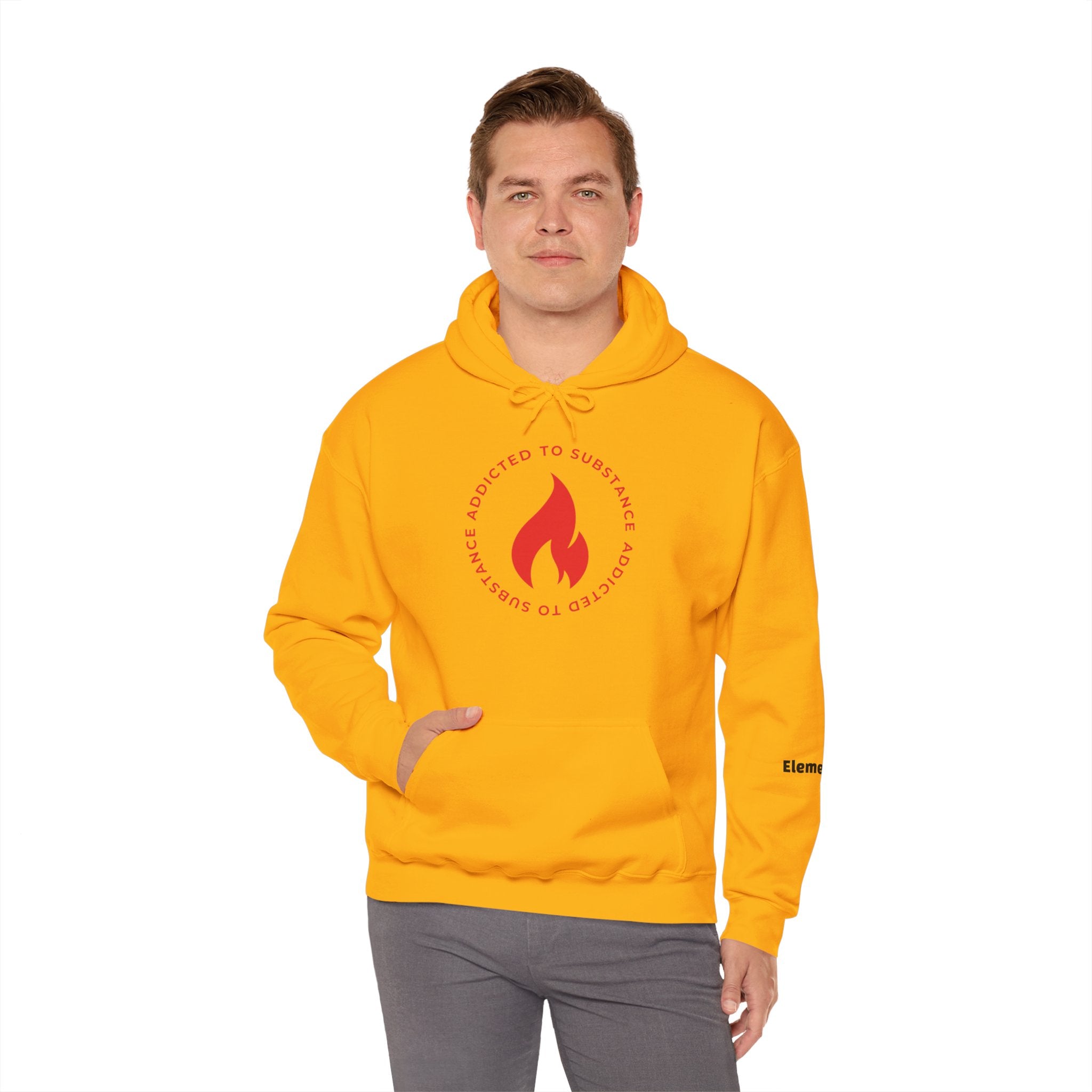 Men's Addicted To Substance Elements 2 Hoodie (Fire) | Heavy Blend™ Hooded Sweatshirt