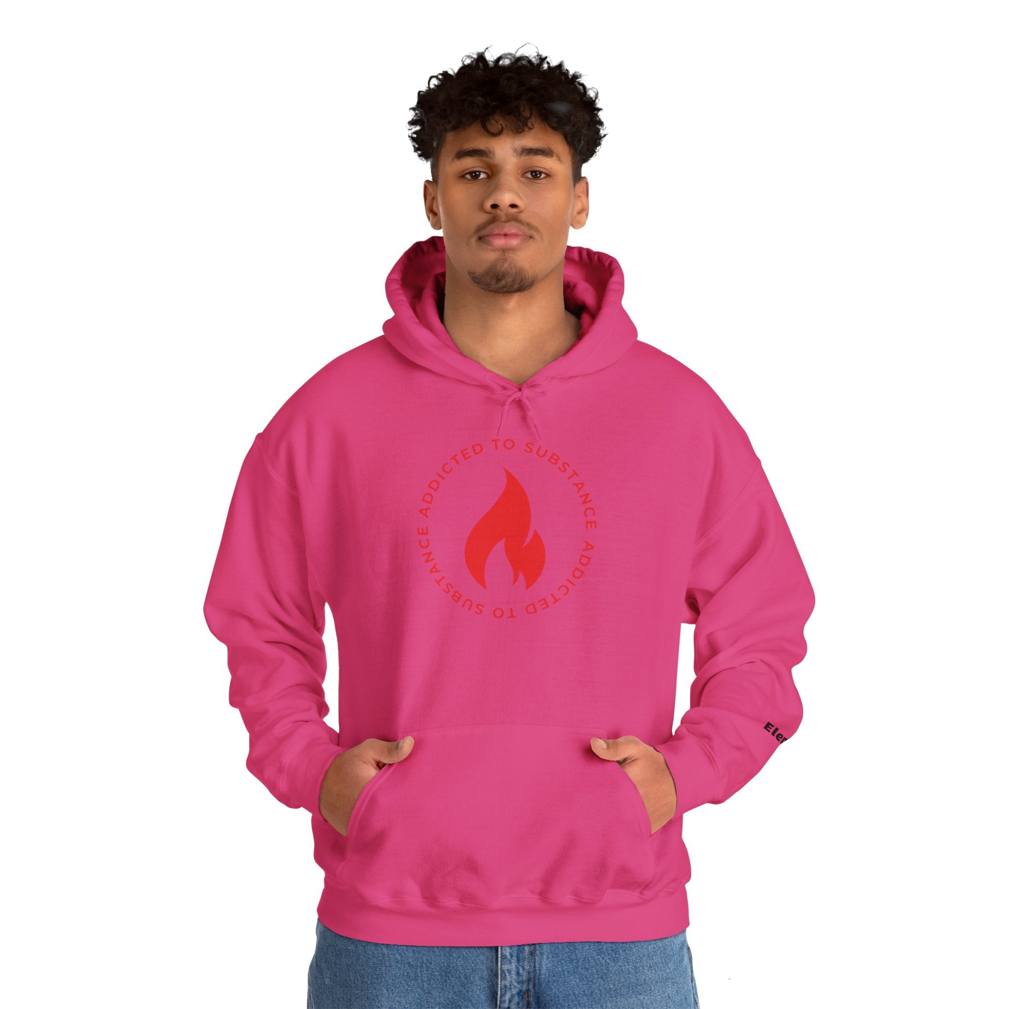 Men's Addicted To Substance Elements 2 Hoodie (Fire) | Heavy Blend™ Hooded Sweatshirt